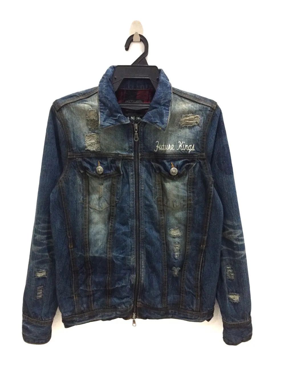Japanese Brand In the Attic Distressed Denim Jacket