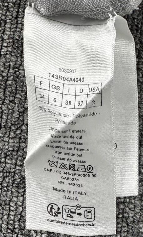 Dior Dior Gray Oblique Logo High Neck Sleeveless Waist Dress K12 Size XXS / US 00 / IT 34 - 6 Thumbnail