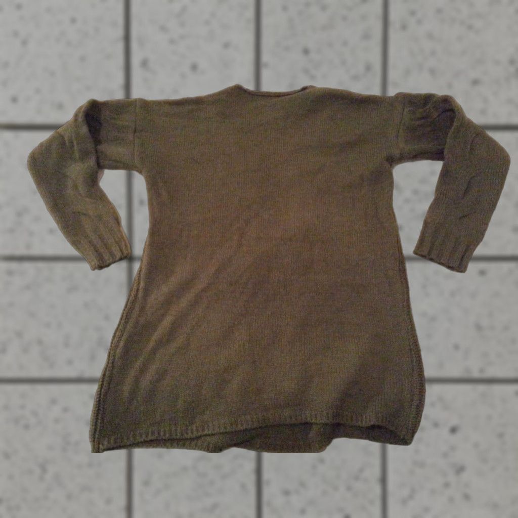 Vintage Womens Sweater M Medium Olive Green Cotton Sweater Womens M Olive Green Cotton Size M / US 6-8 / IT 42-44 - 1 Thumbnail
