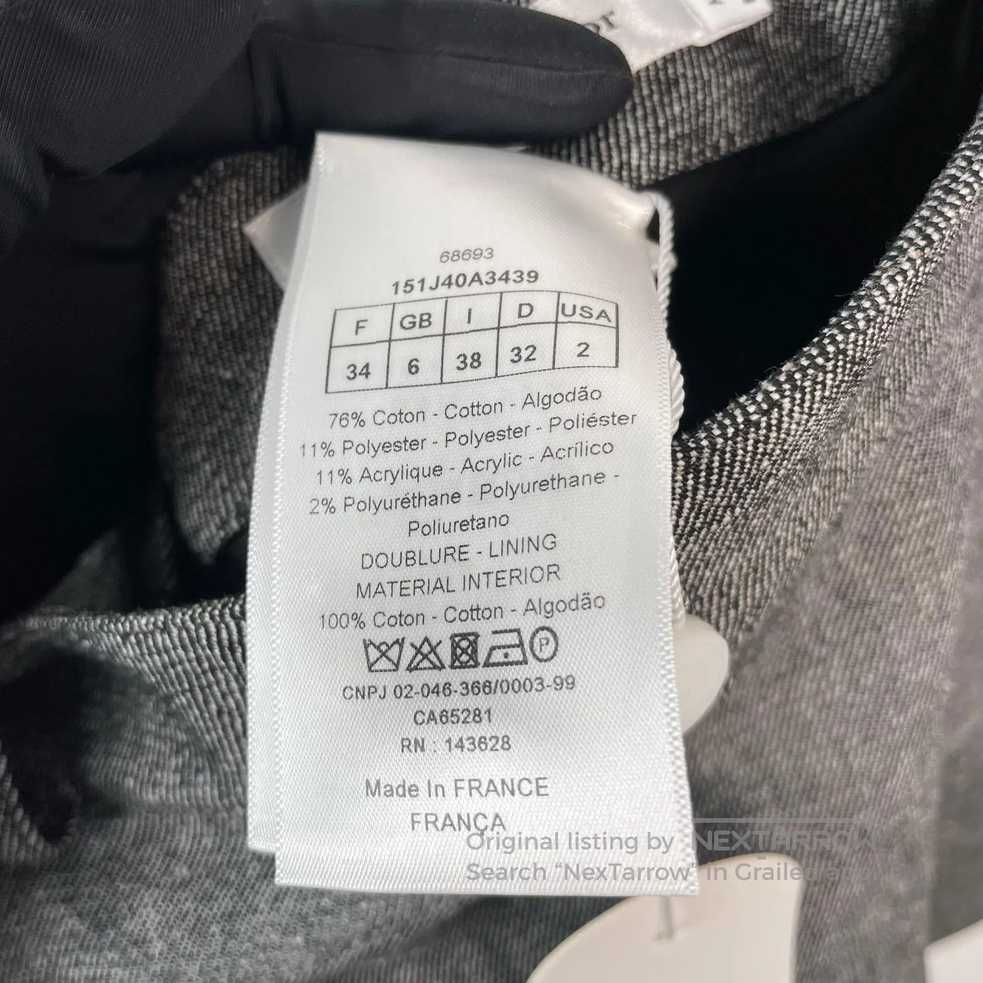 Dior Dior Gray Ruffled Hem Skirt| Size 33" - 4 Thumbnail