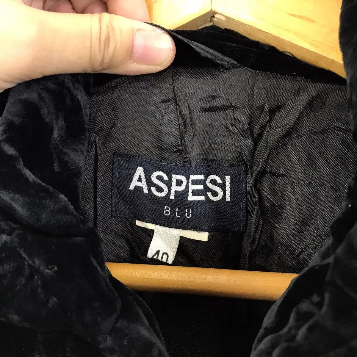 Aspesi Vintage ASPESI ITALY BLU Collection Suede Velvet Trench Coat Size S / US 4 / IT 40 - 3 Thumbnail