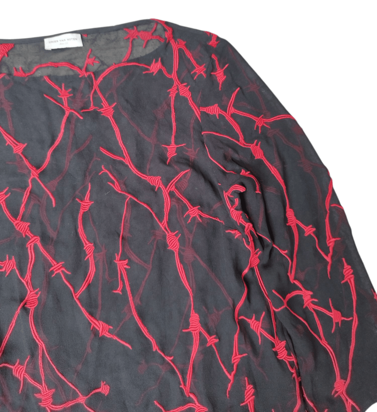 Dries Van Noten Dries van noten wire embroidery Longsleeve mesh Size M / US 6-8 / IT 42-44 - 2 Thumbnail