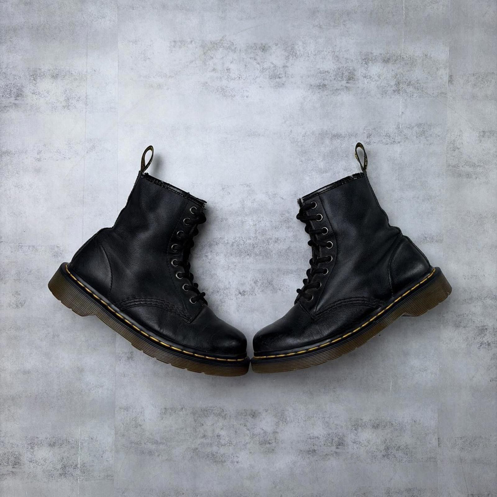 Dr. Martens Y2K Black Dr. Martens 1460 Smooth Leather 8 Eye Docs Boots Size US 5 / IT 35 - 1 Thumbnail