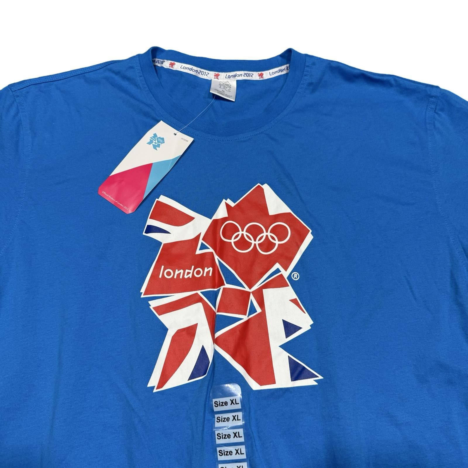 Designer London 2012 Olympics Blue T-Shirt Size US XL / EU 56 / 4 - 2 Thumbnail