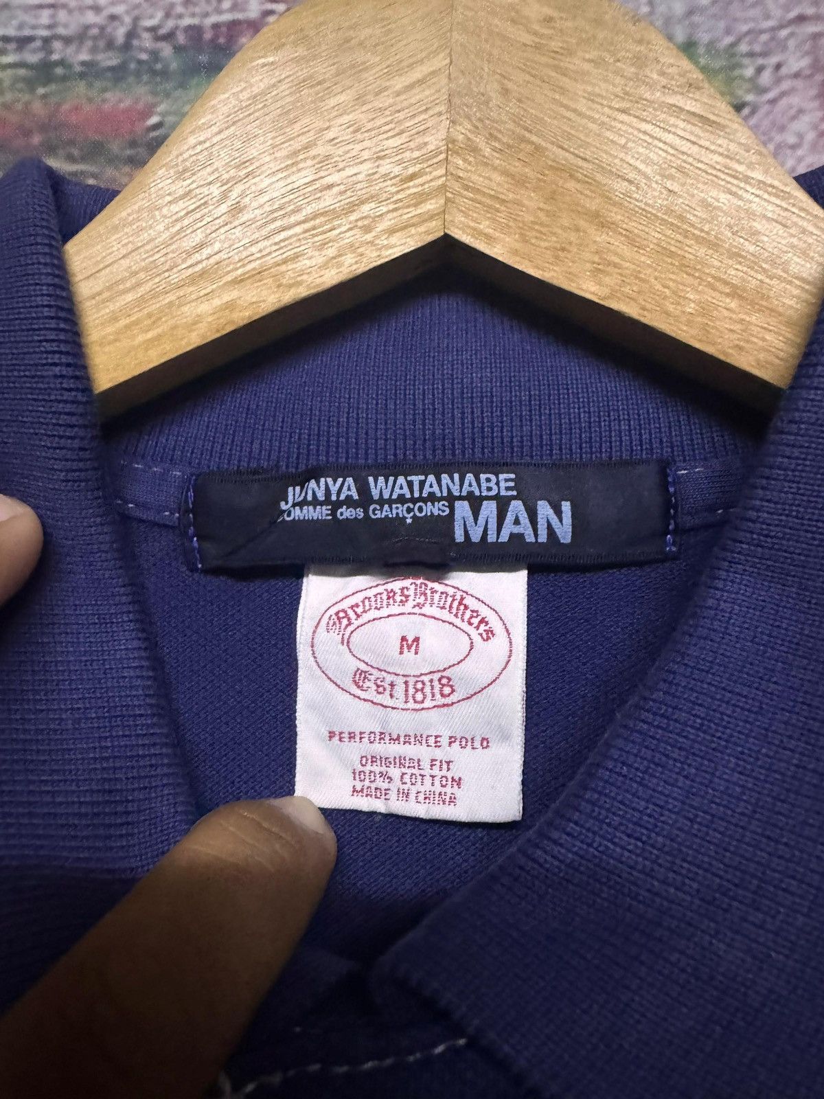 Junya Watanabe AD2011 Junya Watanabe X Brooks Brothers Polo Shirt Size US M / EU 48-50 / 2 - 5 Thumbnail