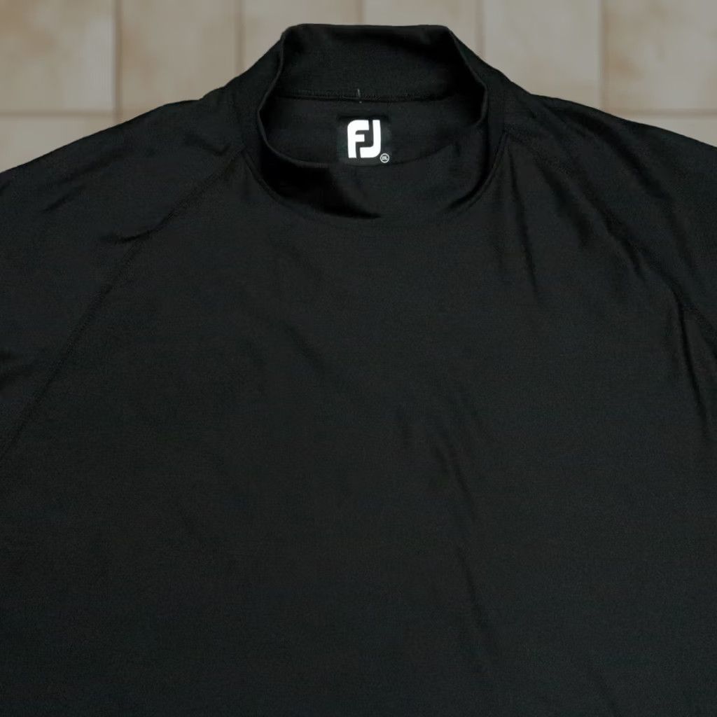 Footjoy FootJoy Pullover Mens Black Mock Neck Golf Performance Long Sleeve 2XL Size US XXL / EU 58 / 5 - 1 Thumbnail