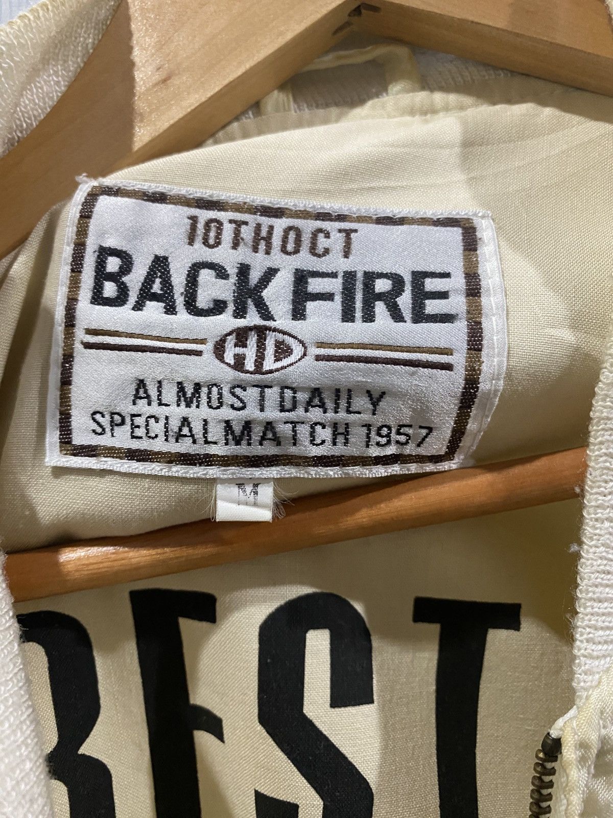Japanese Brand × Vintage Vintage Back Fire Bomber Jacket Size US M / EU 48-50 / 2 - 3 Thumbnail