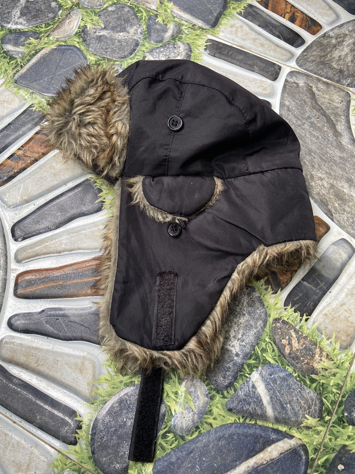 Japanese Brand Vintage y2k japan nostalgia faux fur fuzzy ushanka hats Size ONE SIZE - 5 Thumbnail