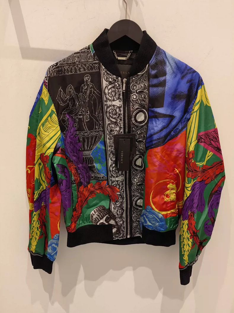 Versace Versace Men's printed baseball jacket Size US S / EU 44-46 / 1 - 1 Thumbnail