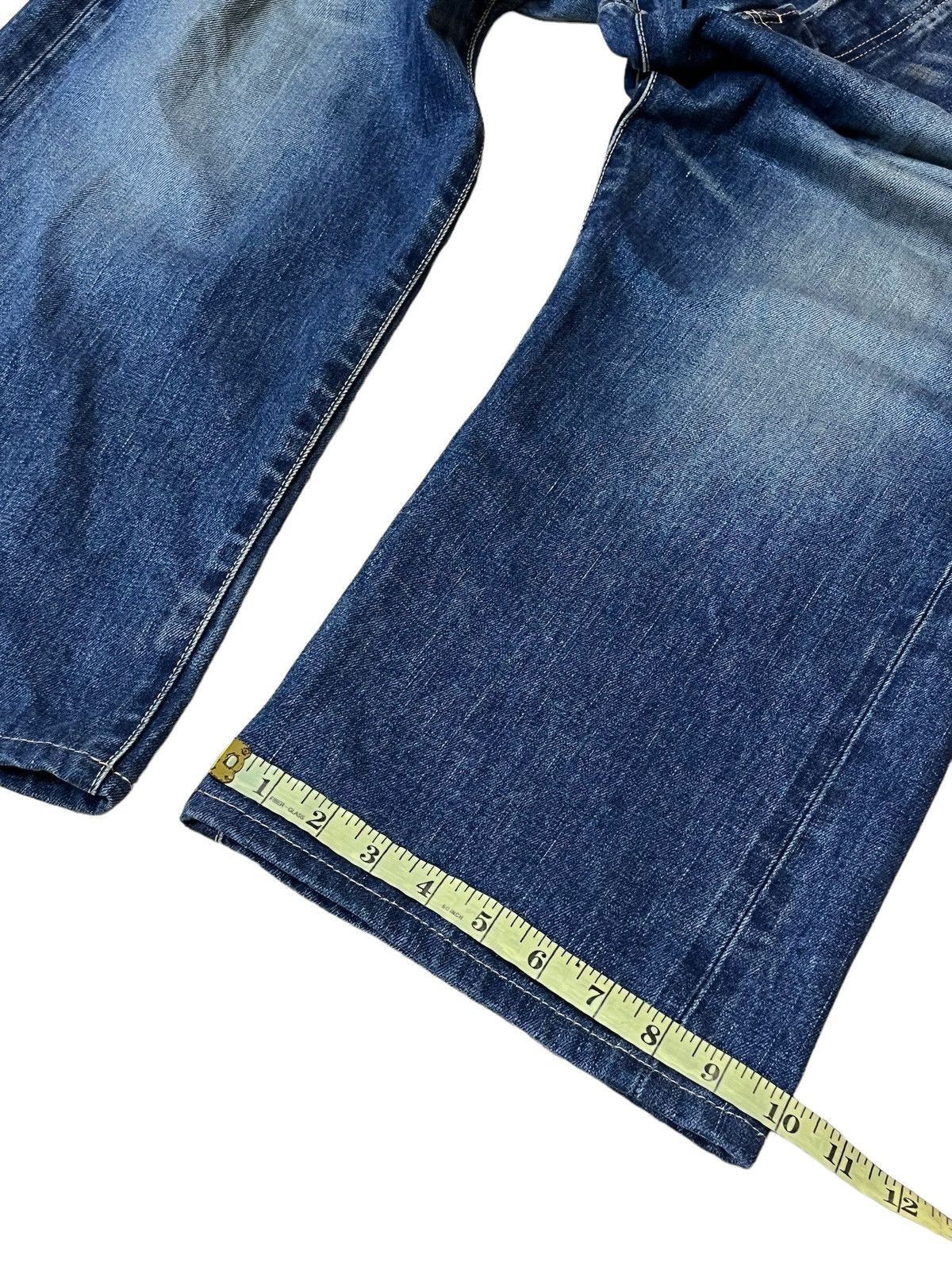 Japanese Brand SICK Y2K JAPANESE CULTURE NITRAID LOOSE FIT SELVEDGE JEANS Size US 37 - 13 Thumbnail