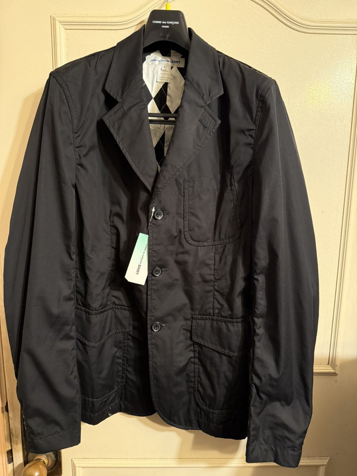 Comme des Garcons SHIRT Comme des Garçons Shirt Black Single Breasted Blazer Size 42R - 2 Thumbnail