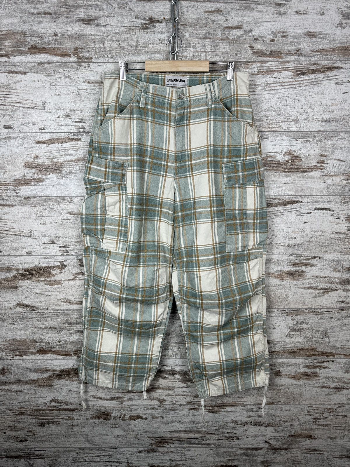 Rhude × Zara Mens Zara Rhuigi cargo pants streetwear Japanese style baggy Size US 32 / EU 48 - 1 Thumbnail