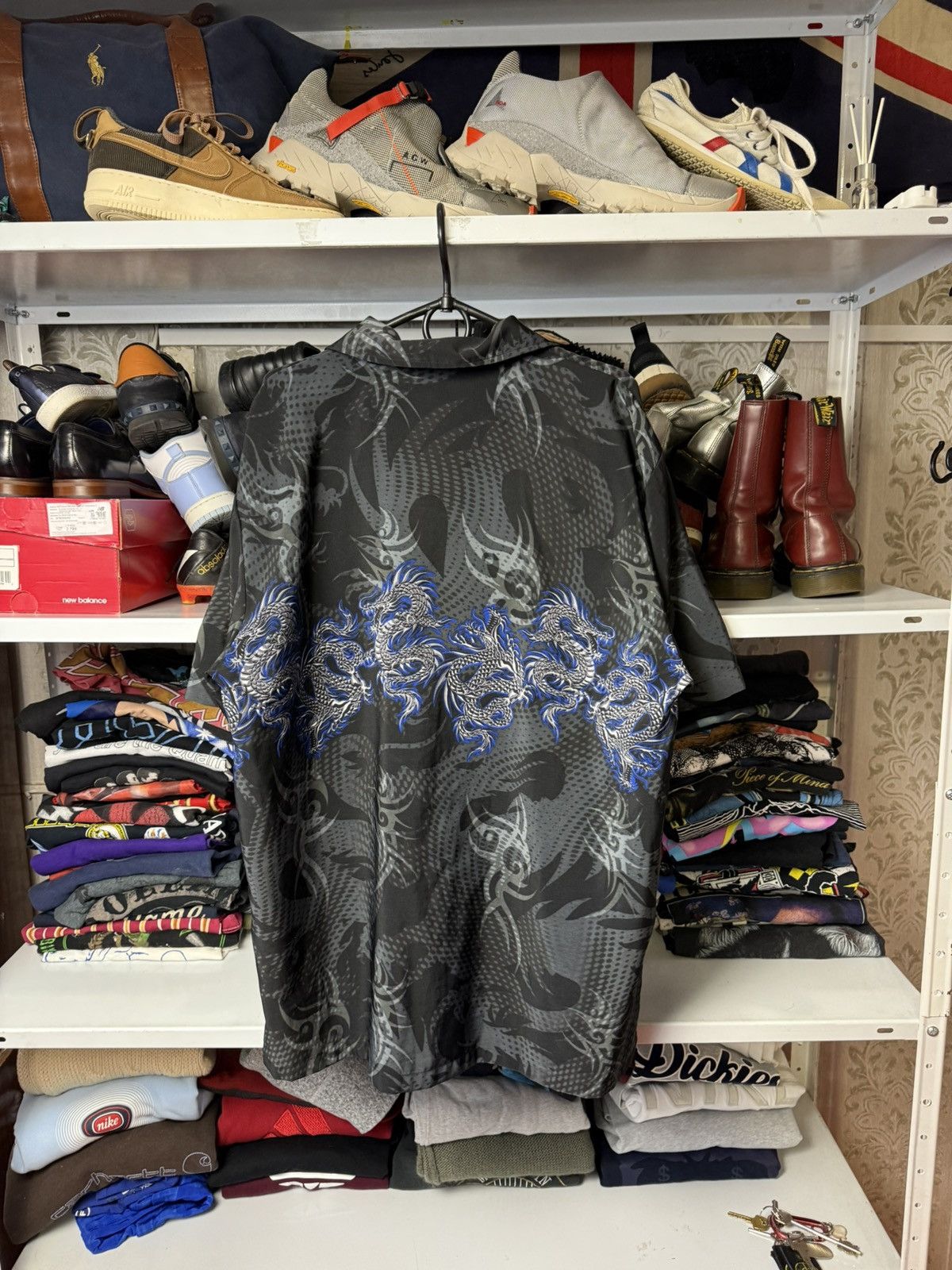 Japanese Brand Vintage Y2k Dragon Shirt Balenciaga Look Alike Size US L / EU 52-54 / 3 - 2 Thumbnail