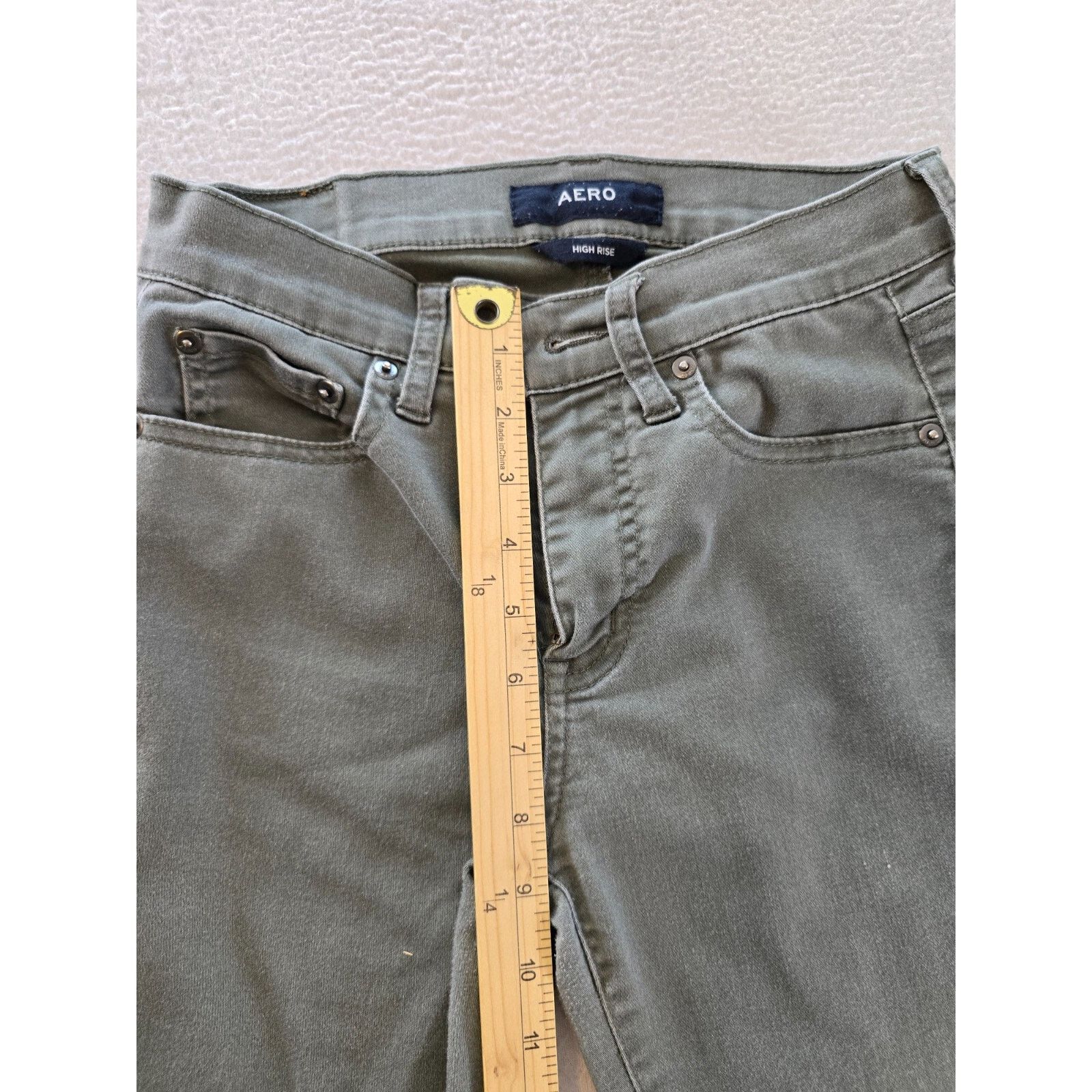 Aeropostale Aeropostale Jeans Womens Sz 0 Gray High Rise Stretch Skinny Size 25" / US 0 / IT 36 - 4 Thumbnail