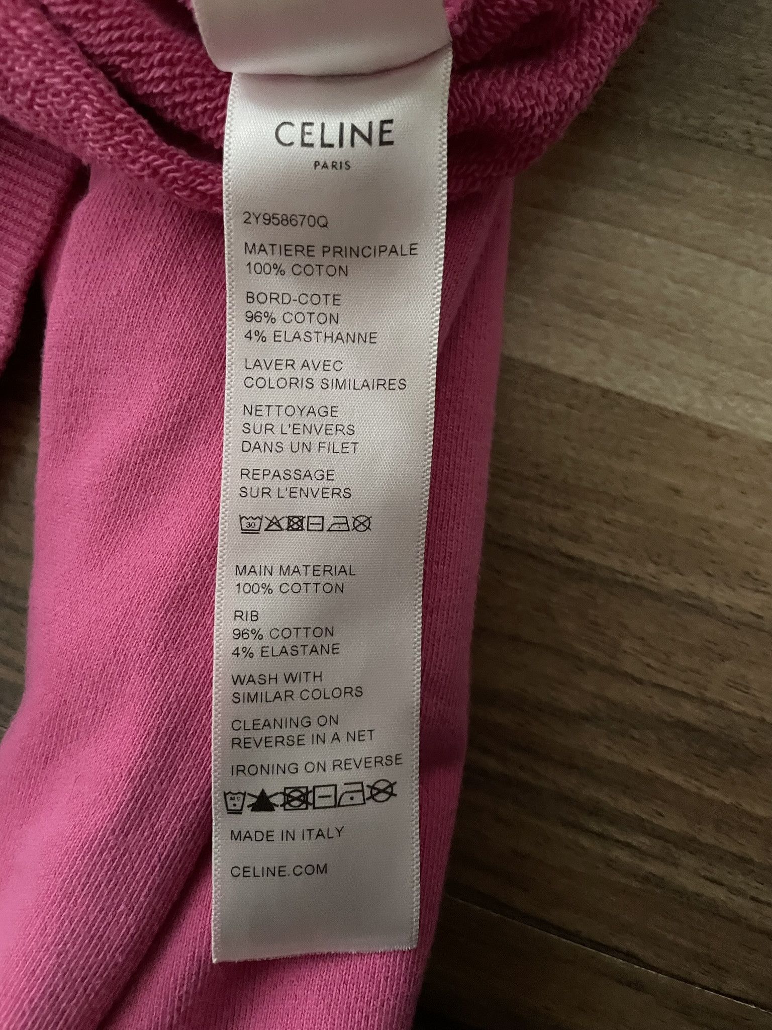 Celine CELINE 23SS Loose Logo Hoodie Size US M / EU 48-50 / 2 - 6 Thumbnail