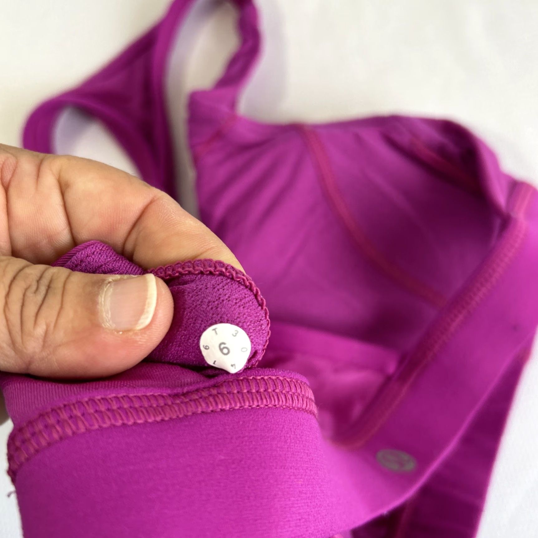 Lululemon Lululemon Break Free Sports Bra Vivid Vision Pink Purple Size 6 Women Activewear Bra Size ONE SIZE - 4 Thumbnail