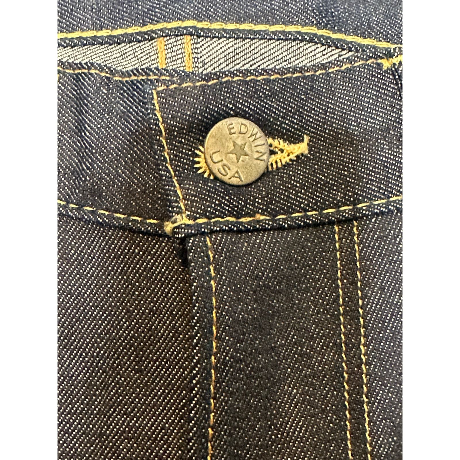 Edwin blue dark wash straight legs jeans size 31