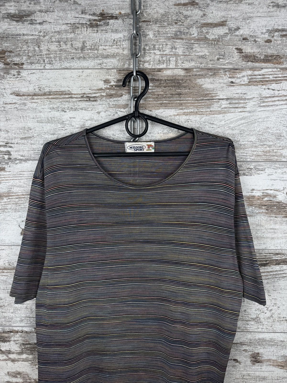 Missoni Mens Vintage Missoni sport T-shirt multicolour tee Size US M / EU 48-50 / 2 - 3 Thumbnail