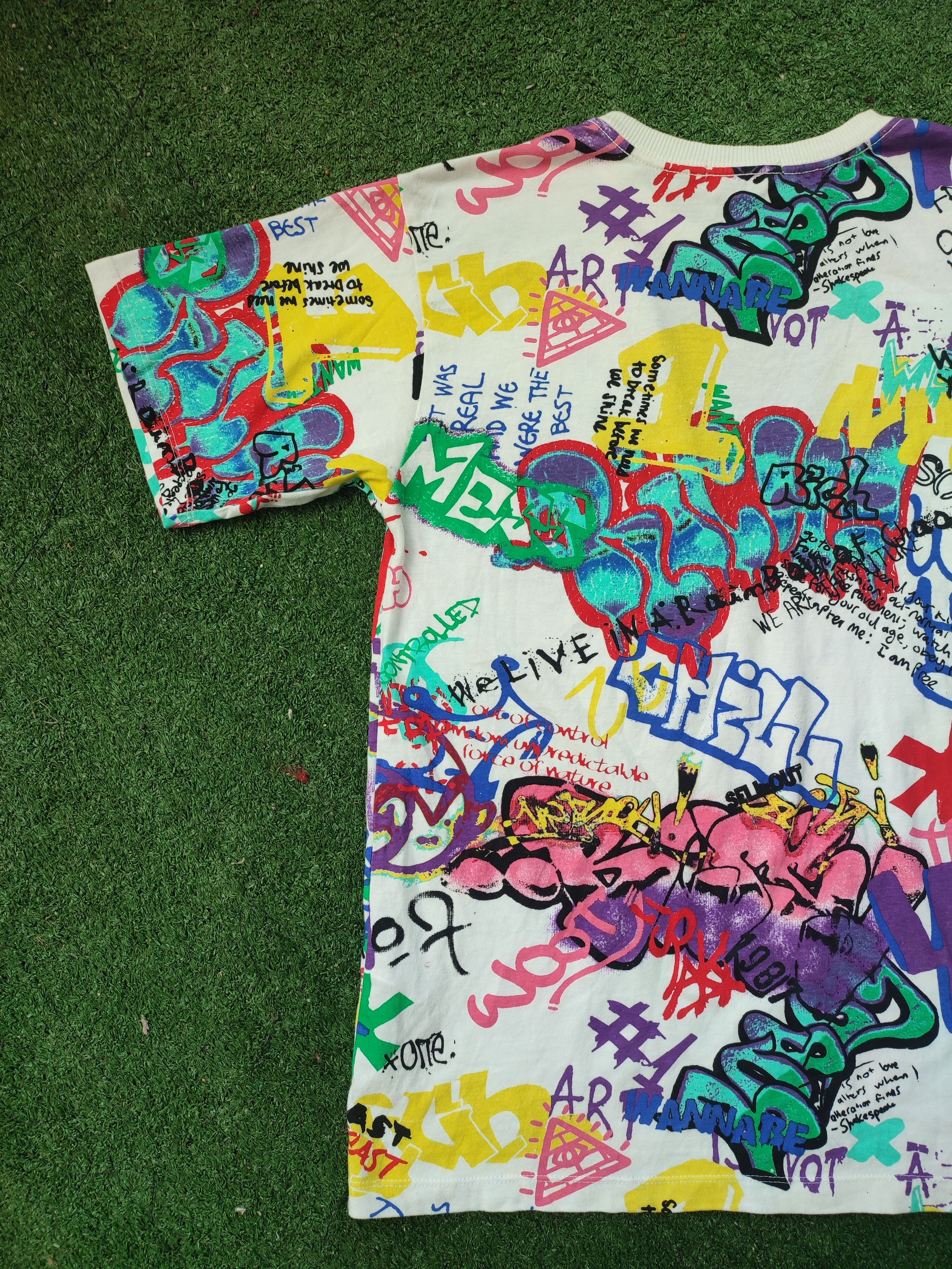 Forever 21 Crazy Rare Art Design by Forever 21 Tees Size US L / EU 52-54 / 3 - 8 Thumbnail