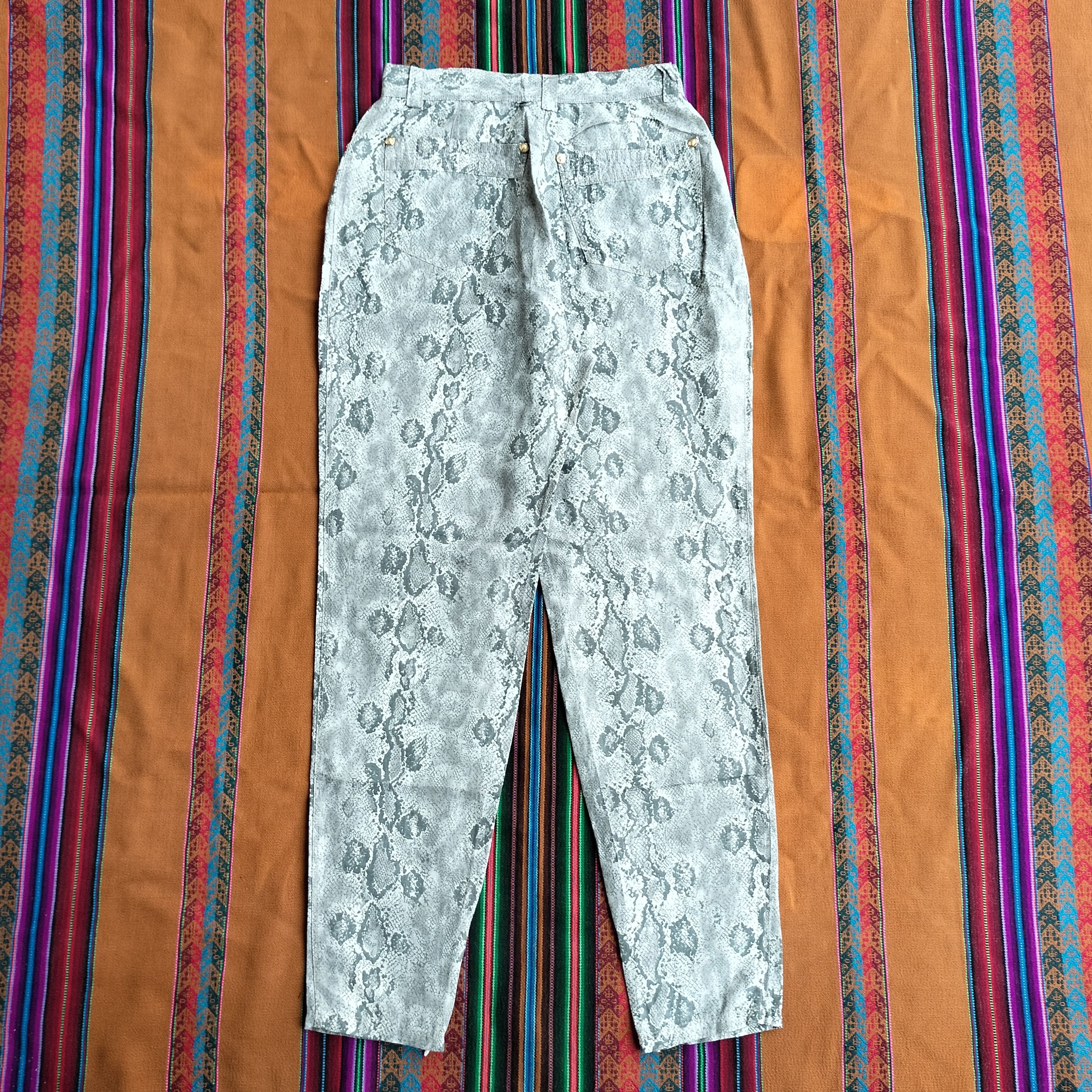 Versace Versace phyton skin pattern zipp leg pants Size 27" / US 4 / IT 40 - 9 Thumbnail