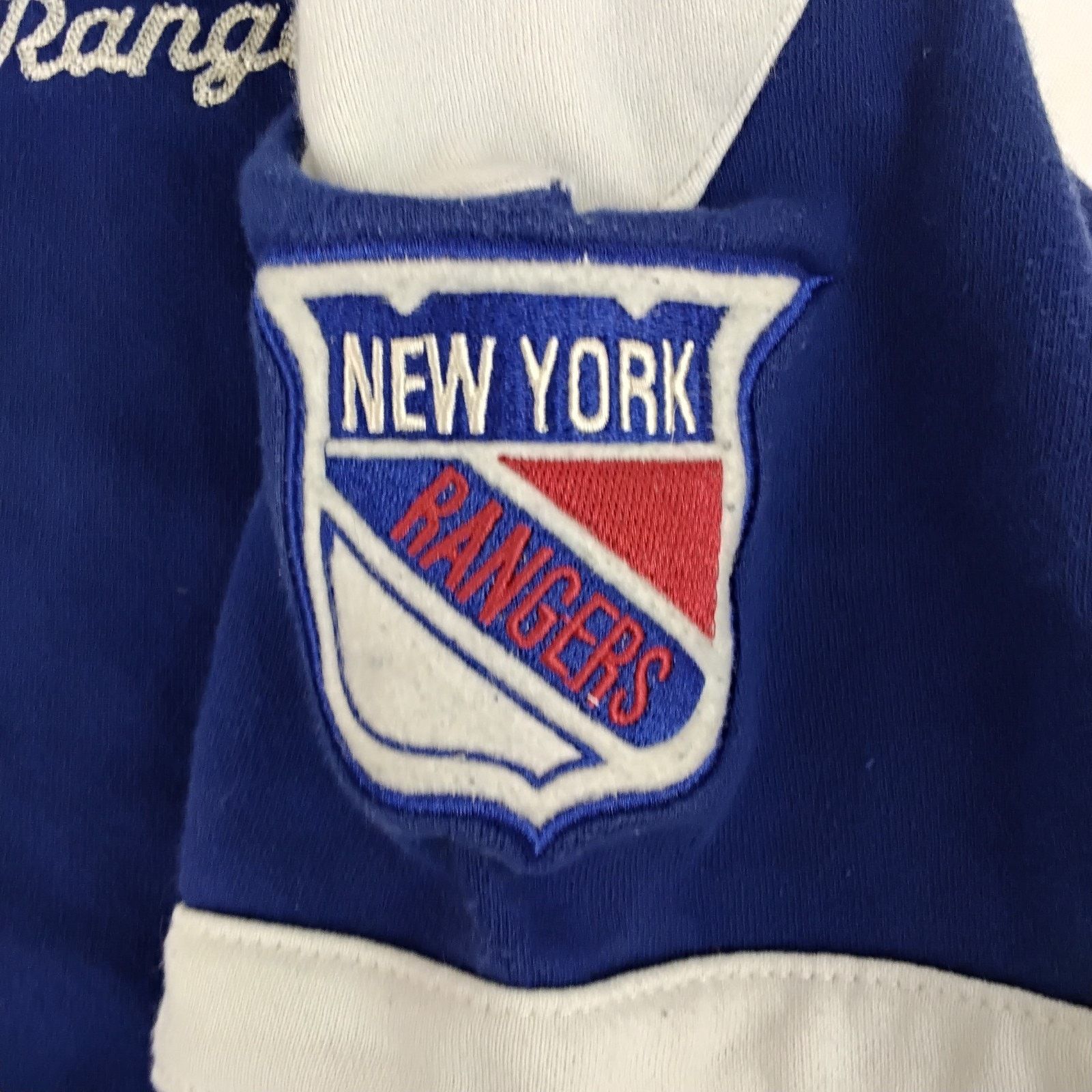 Other Old Time Hockey New York Rangers Hoodie Men XL Blue Applique Size US XL / EU 56 / 4 - 7 Thumbnail