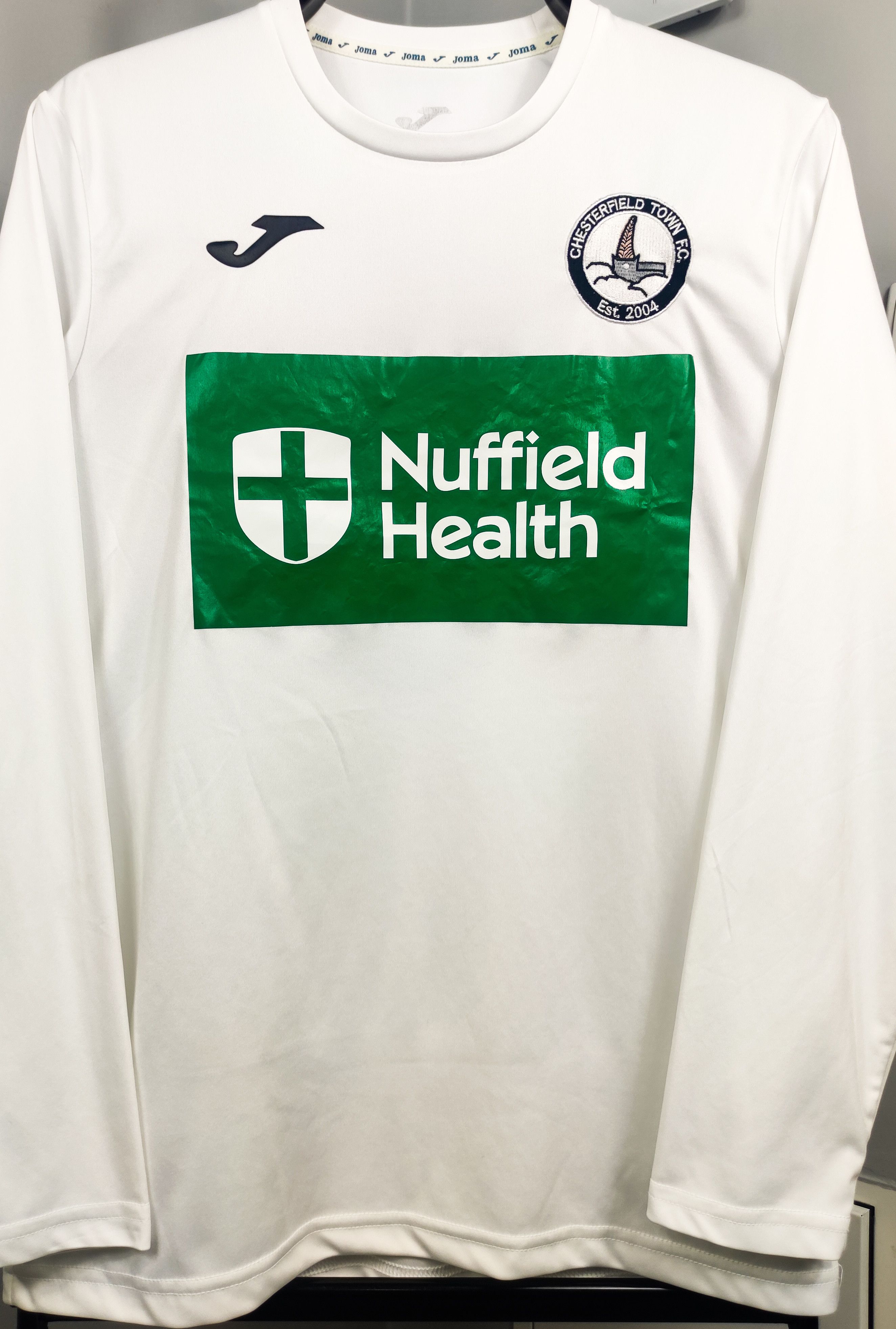 Joma Chesterfield Town FC Joma Longsleeve Football Shirt Jersey Size US S / EU 44-46 / 1 - 1 Thumbnail