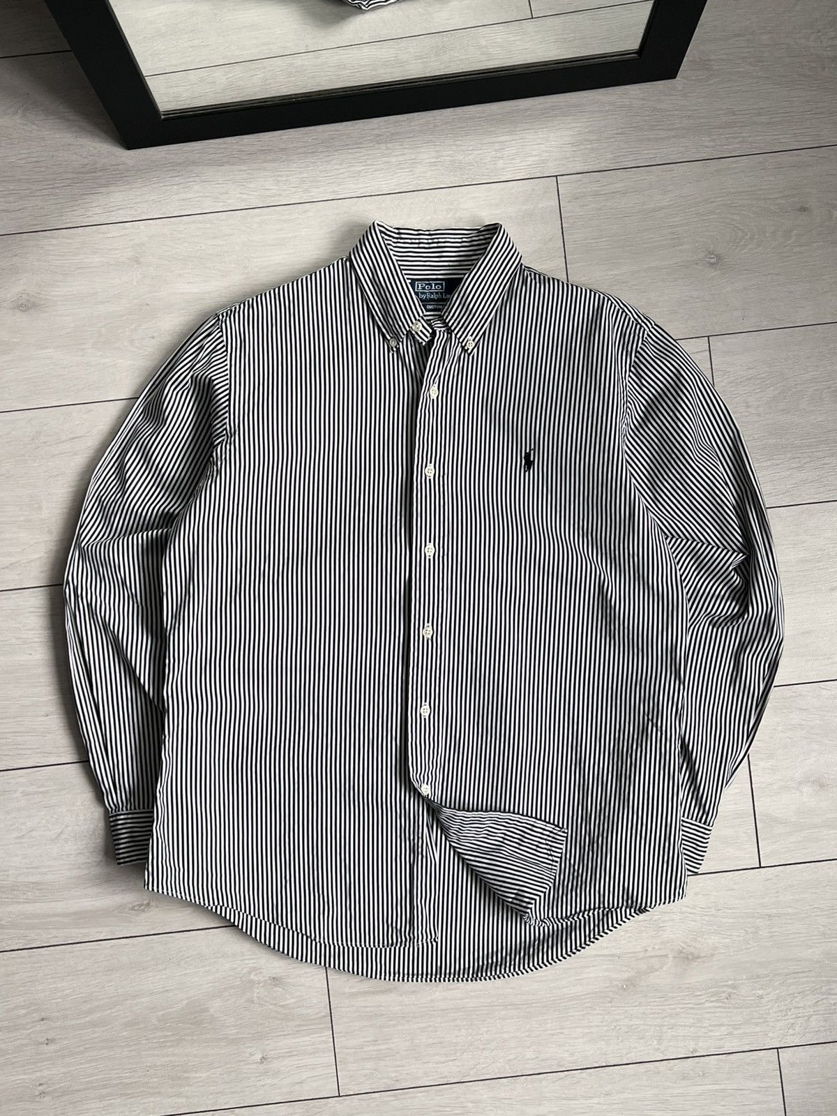 Polo Ralph Lauren Polo Ralph Lauren Vintage Stripped Shirt Size US L / EU 52-54 / 3 - 1 Thumbnail