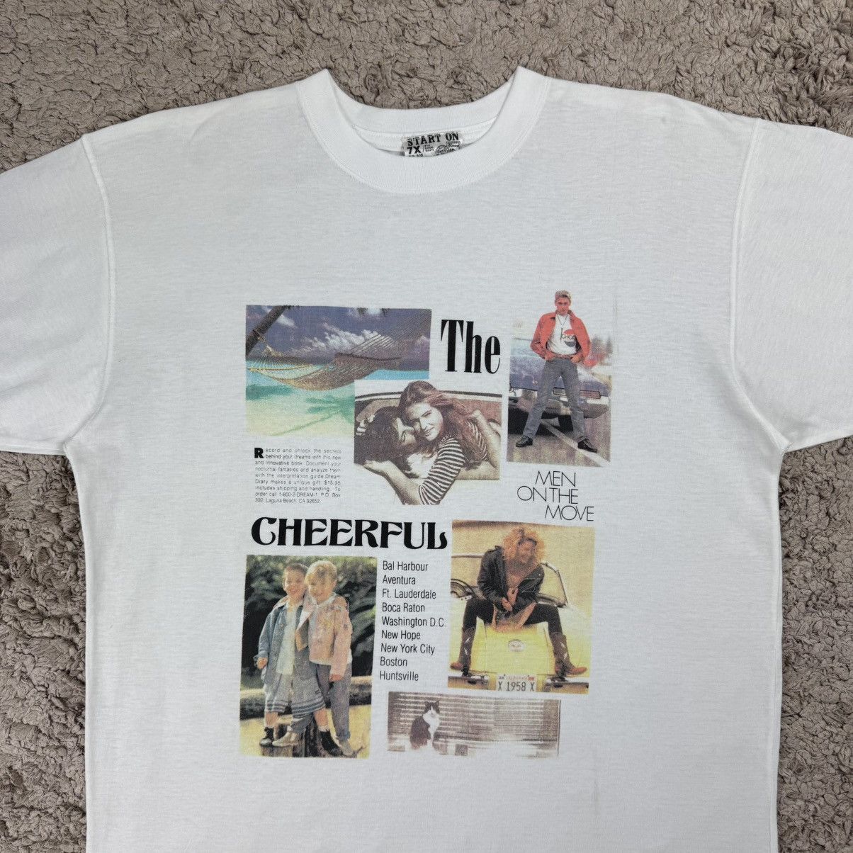 Vintage Vintage The Man On The Move “CHEERFUL” Photographic T-shirt Size US L / EU 52-54 / 3 - 5 Thumbnail