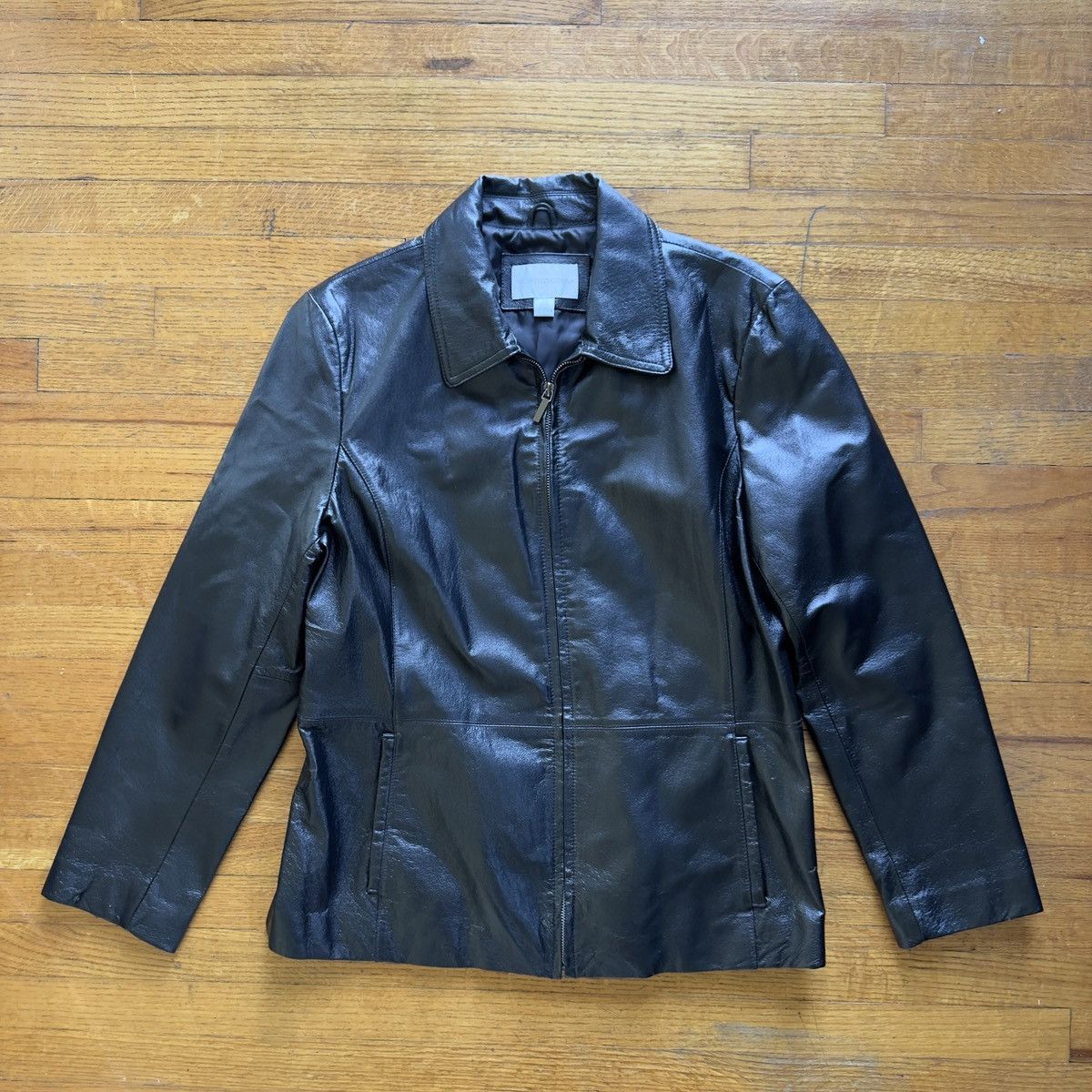 Worthington VTG 90’s Leather Jacket Size L / US 10 / IT 46 - 1 Thumbnail