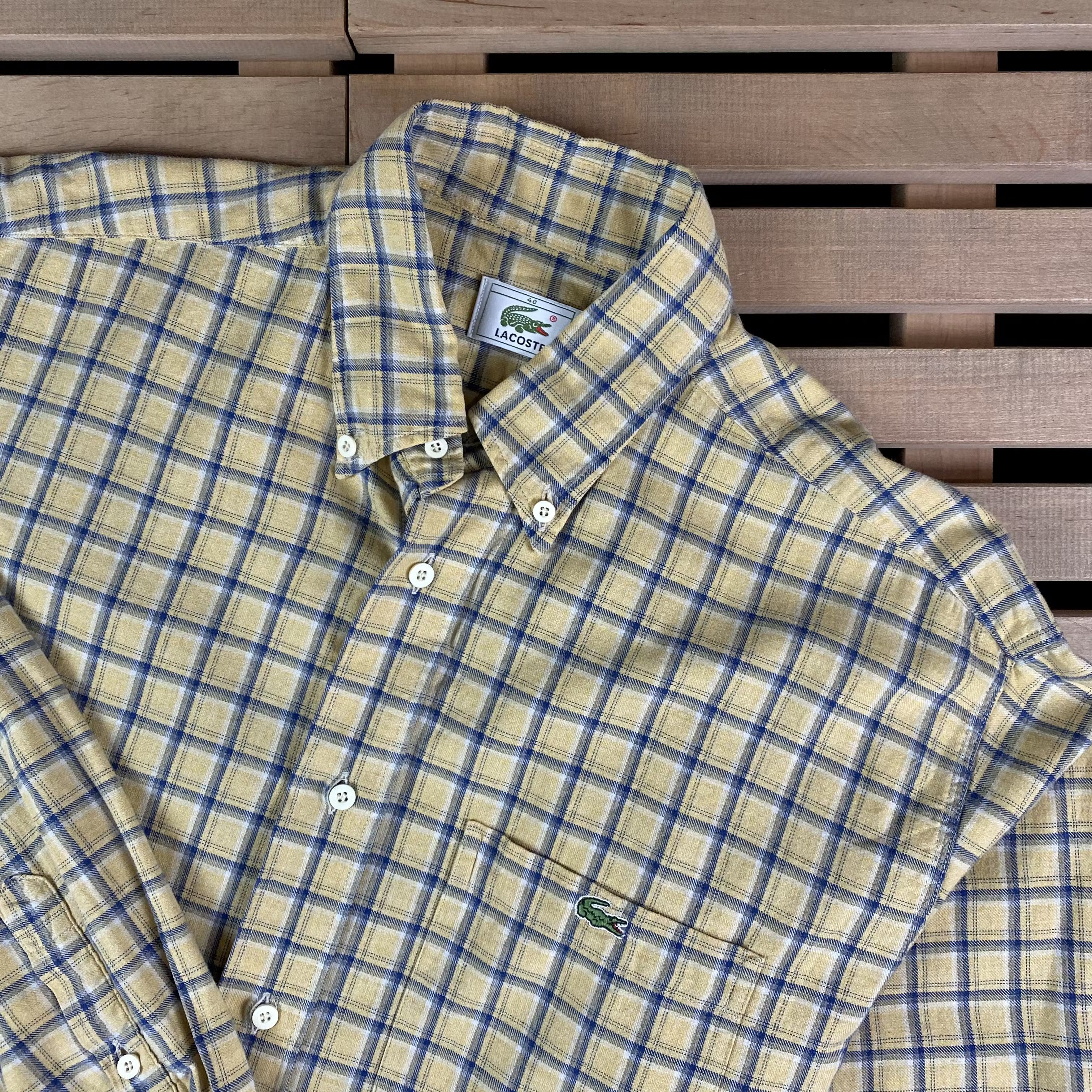 Lacoste × Vintage Mens Shirt Long Sleeve Lacoste Vintage Size 40 Size US L / EU 52-54 / 3 - 2 Thumbnail