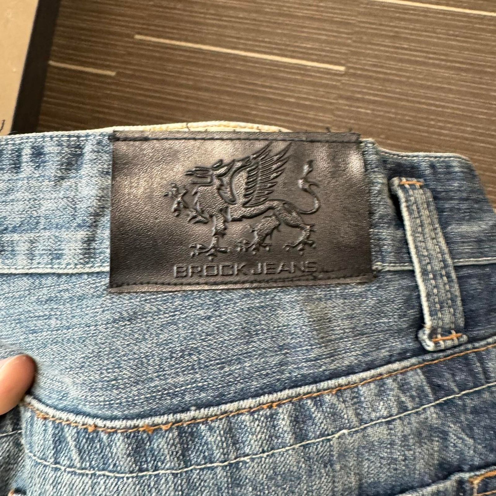 JNCO × Vintage Vintage Baggy y2k Brock Denim Destressed Jeans Size US 42 / EU 58 - 4 Thumbnail