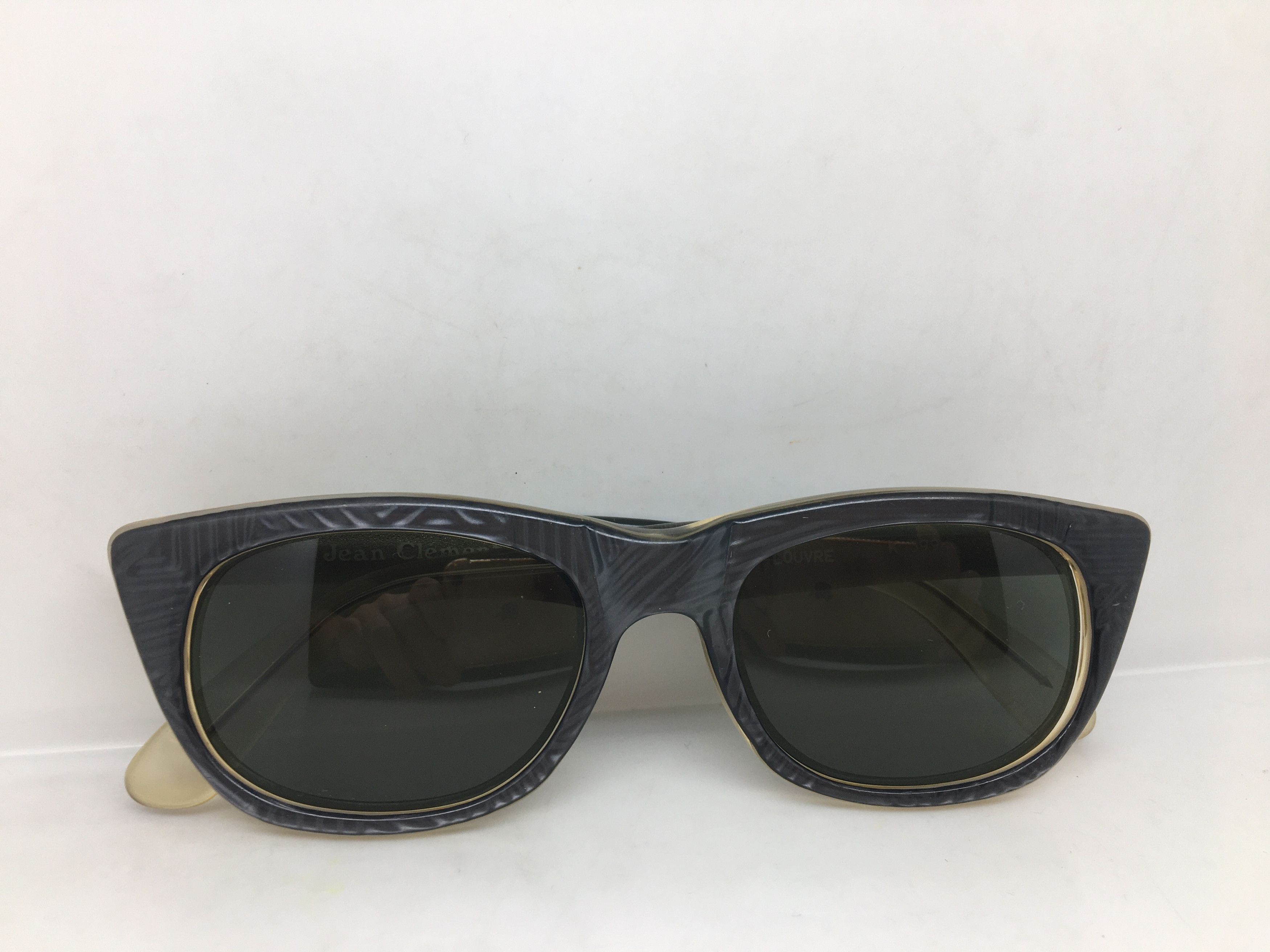 Vintage Vintage Jean Clement Louvre Handmade Sunglasses Frame Size ONE SIZE - 8 Thumbnail
