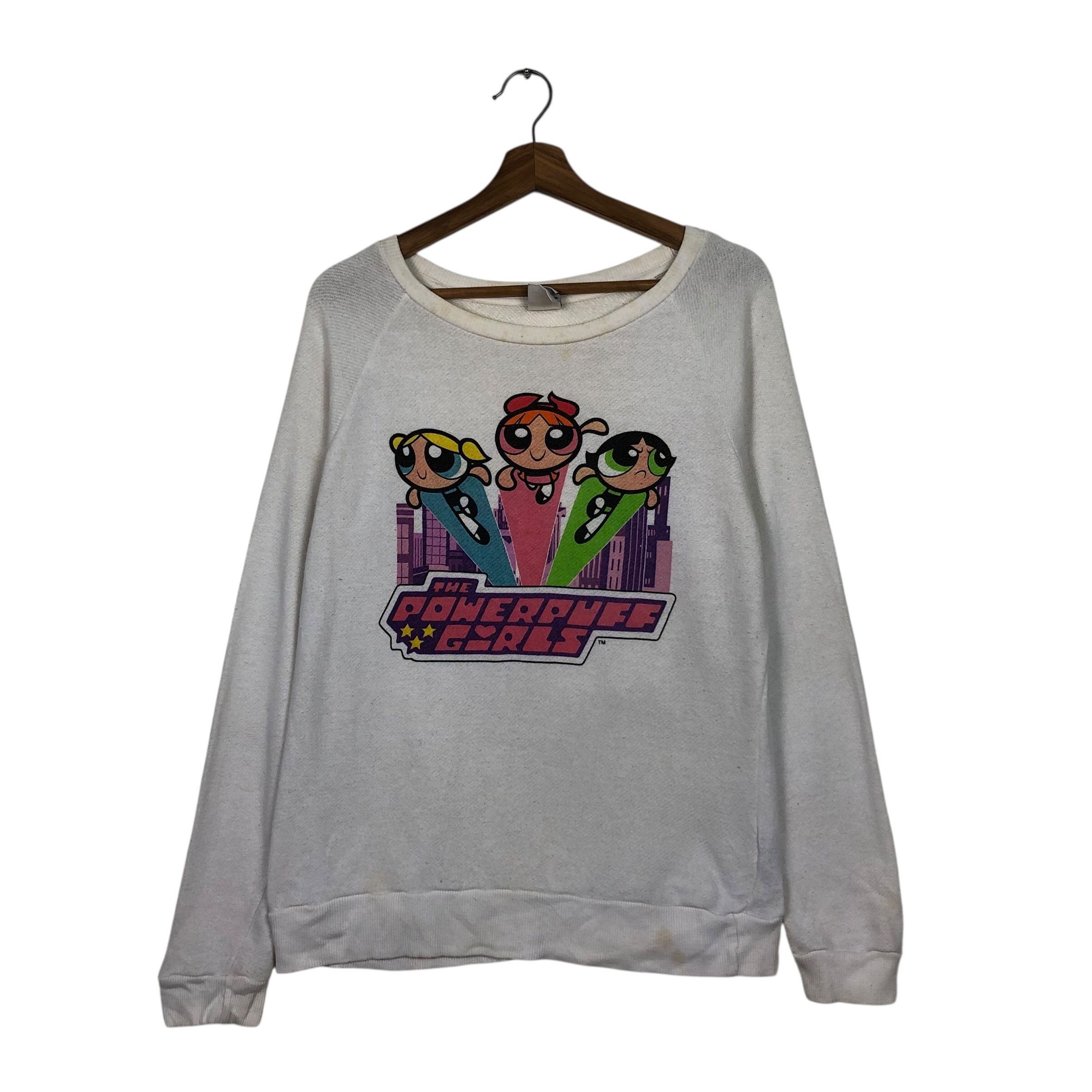 Japanese Brand 📌Vintage Sweatshirt Cartoon The Powerpuff Girls Big Logo Size US L / EU 52-54 / 3 - 2 Thumbnail