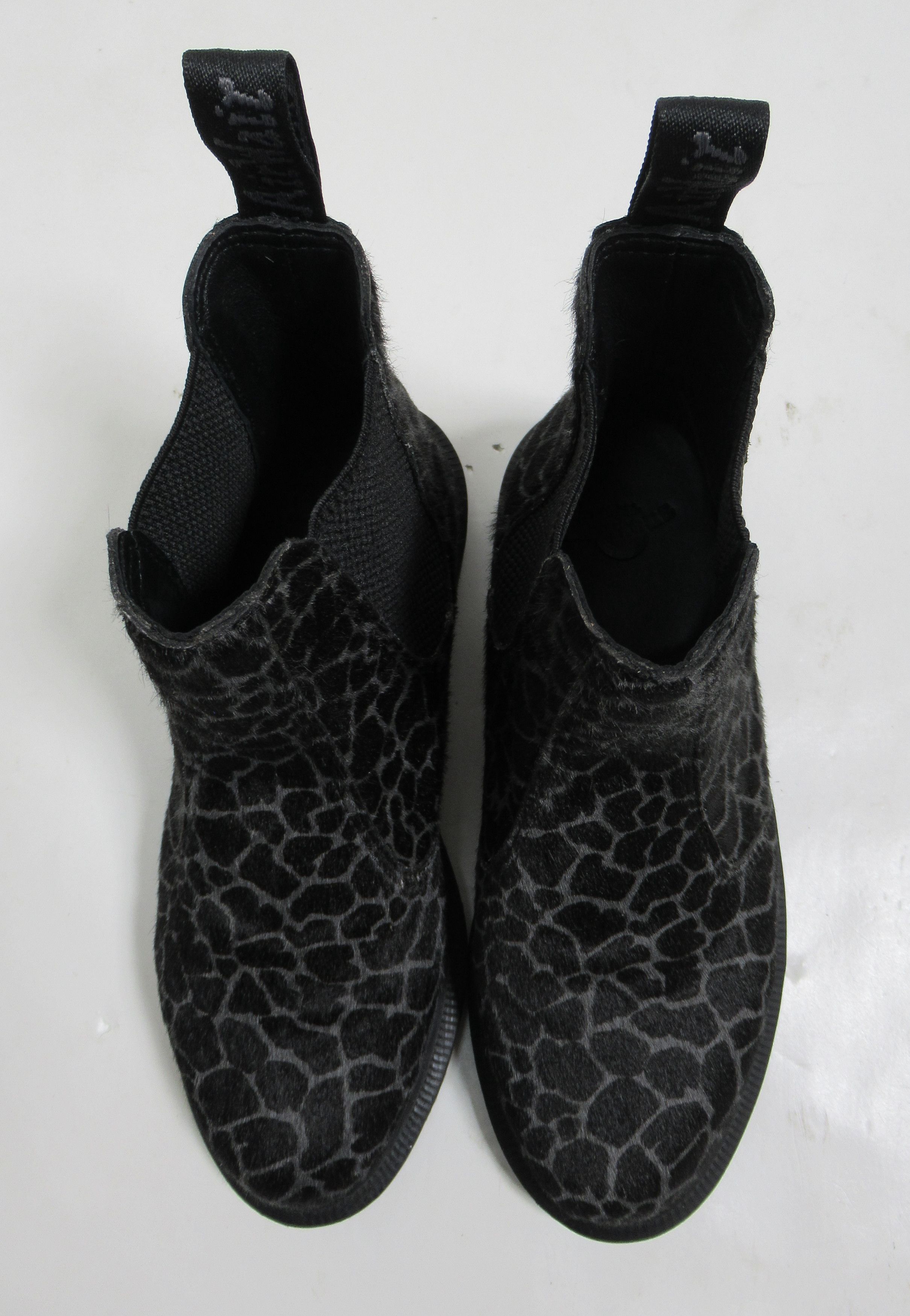Dr. Martens Dr. Martens Flora Animal Print Chelsea Boots Black Grey Size US 6 / IT 36 - 3 Thumbnail
