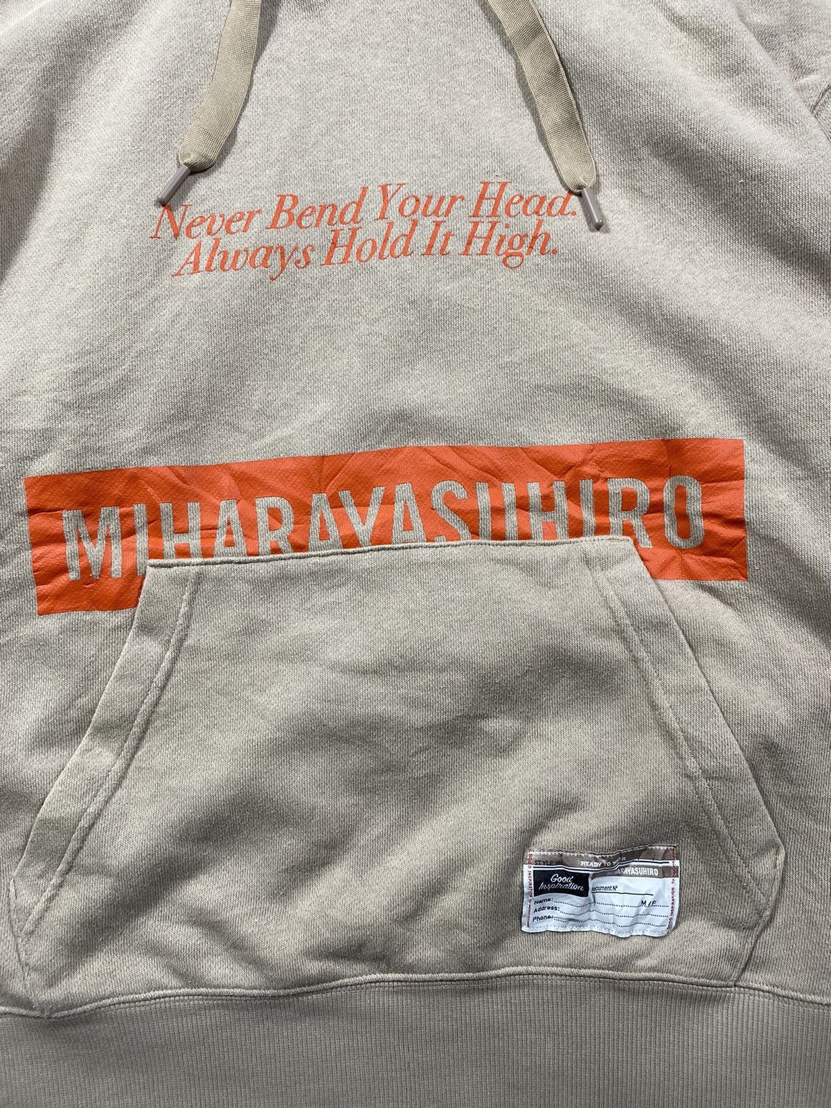 20471120 Maison Mihara Yasuhiro Good Inspiration Hoodie Size US XL / EU 56 / 4 - 3 Thumbnail