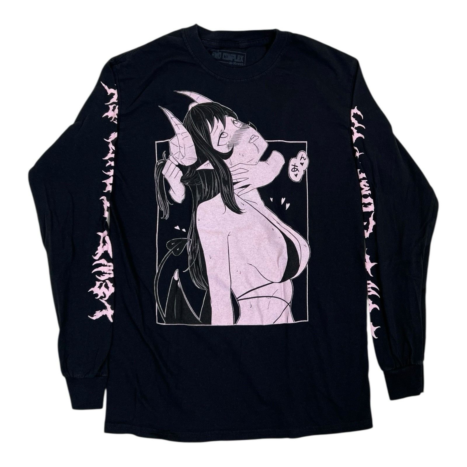 Other Lewd Complex T-Shirt Mens Small Black Graphic Anime Girl Lon Size US S / EU 44-46 / 1 - 1 Thumbnail