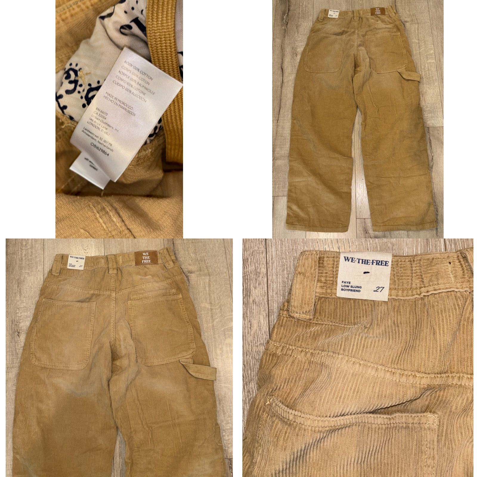 Free People Free People Pants Carpenter Straight leg 27 Tan Modern Vintage 90s Y2K Womens Size 27" / US 4 / IT 40 - 8 Thumbnail