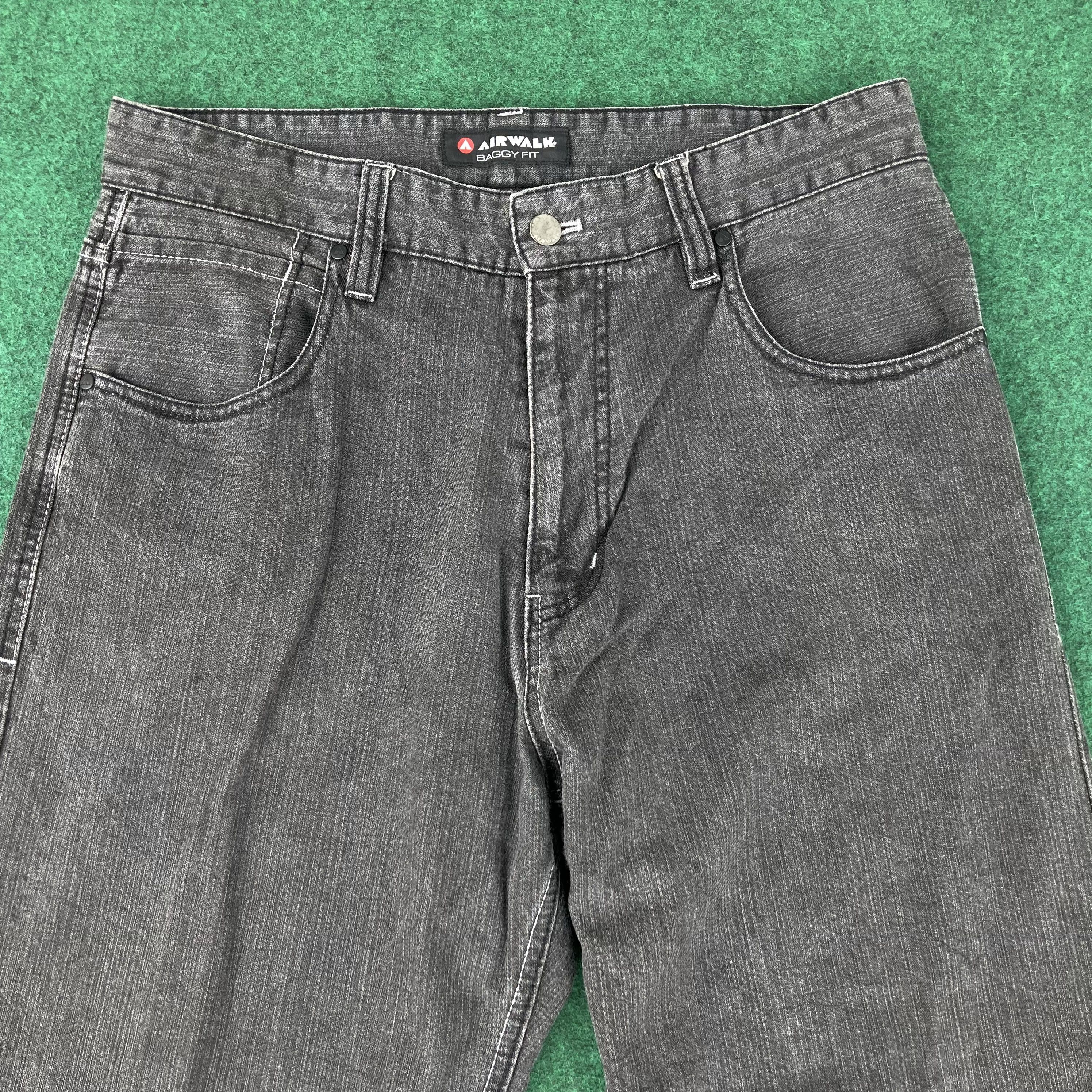 Airwalk × Vintage Vtg Airwalk Ollie Baggy Skateboard Pant Jeans 90s Jeans Size US 33 - 4 Thumbnail