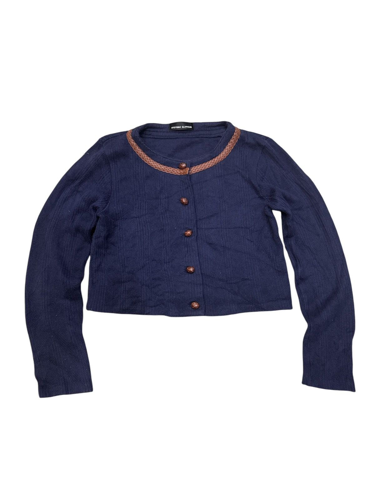 Hysteric Glamour × Japanese Brand HYSTERIC GLAMOUR KNITTED CROPPED CARDIGAN 3G] Size M / US 6-8 / IT 42-44 - 1 Thumbnail