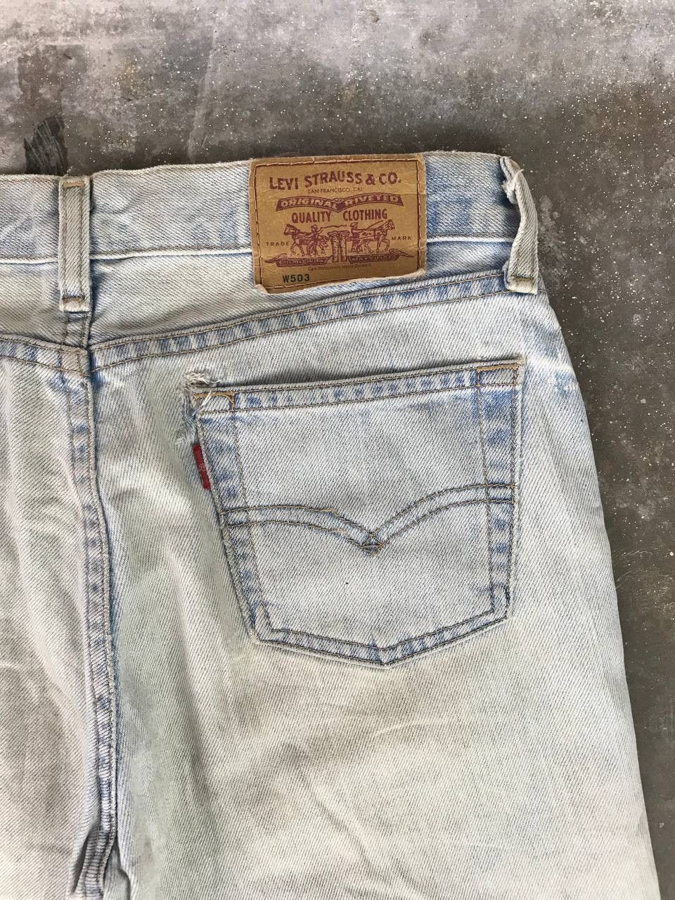Japanese Brand × Levi's × Vintage Vintage levis distressed faded Rare design Size US 28 / EU 44 - 6 Thumbnail
