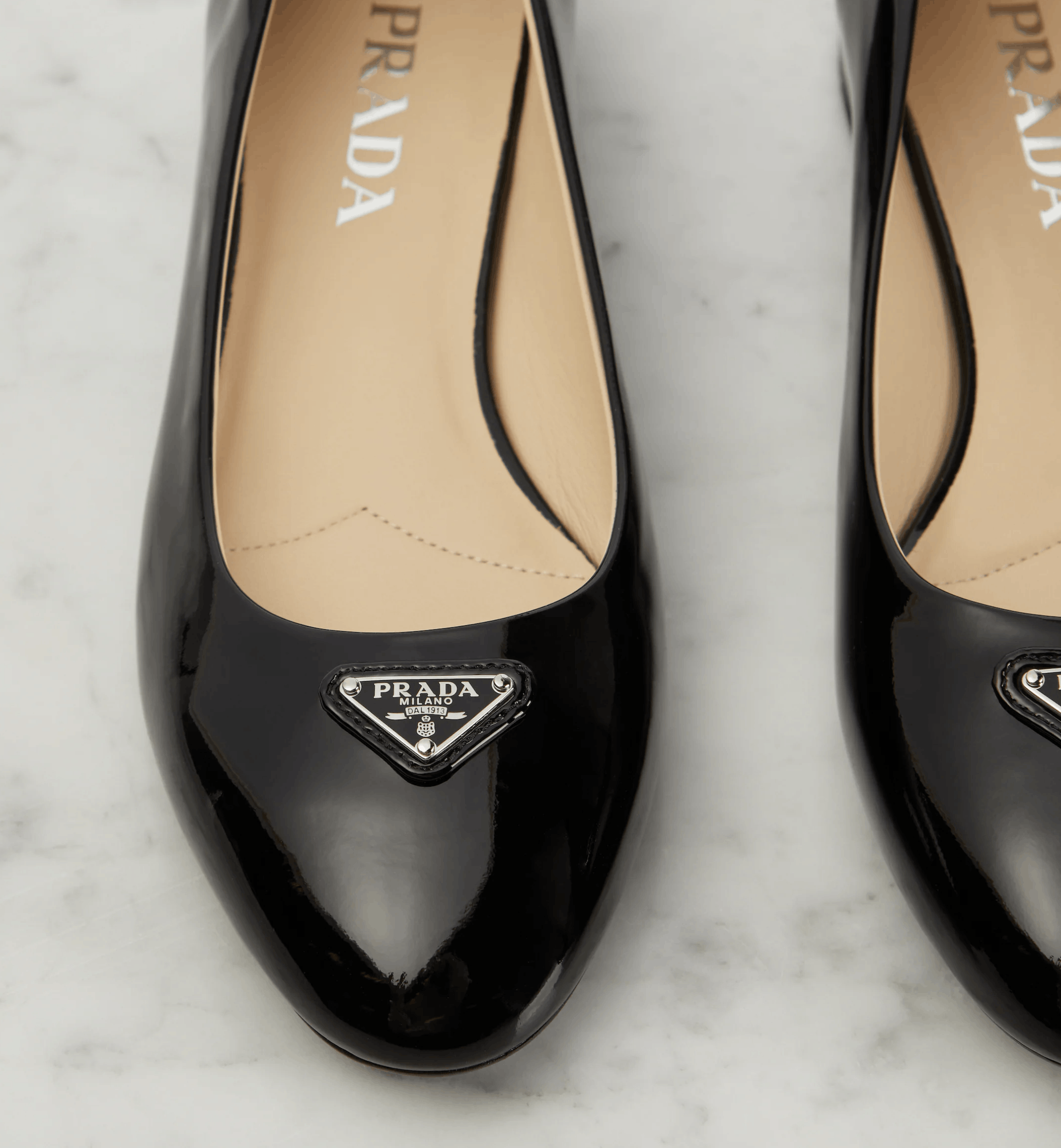 Prada Prada Patent Logo Classic Round Ballerina Ballet Flat 39 Size US 9 / IT 39 - 6 Thumbnail