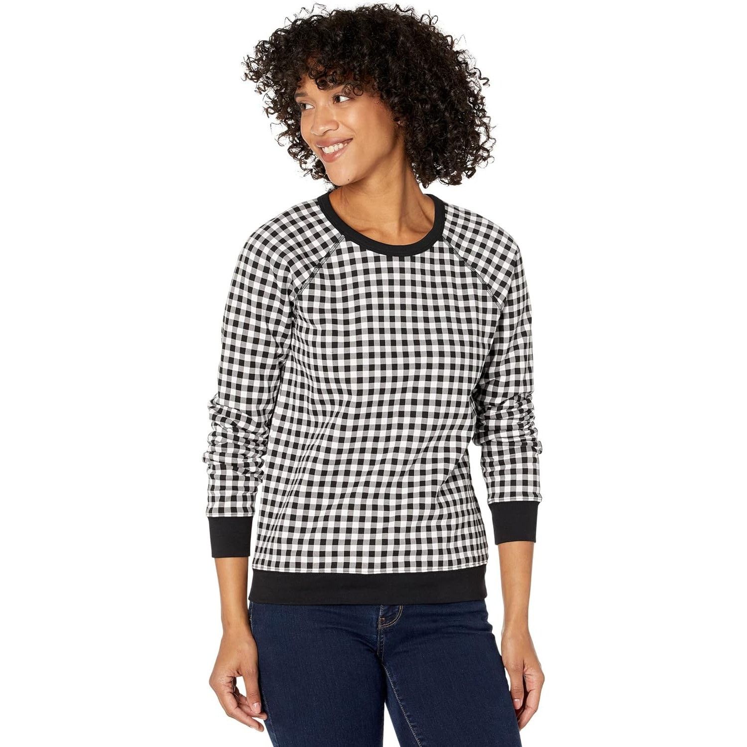 Other Draper James Natalie Gingham Cotton Crewneck Sweater Large Size L / US 10 / IT 46 - 8 Thumbnail