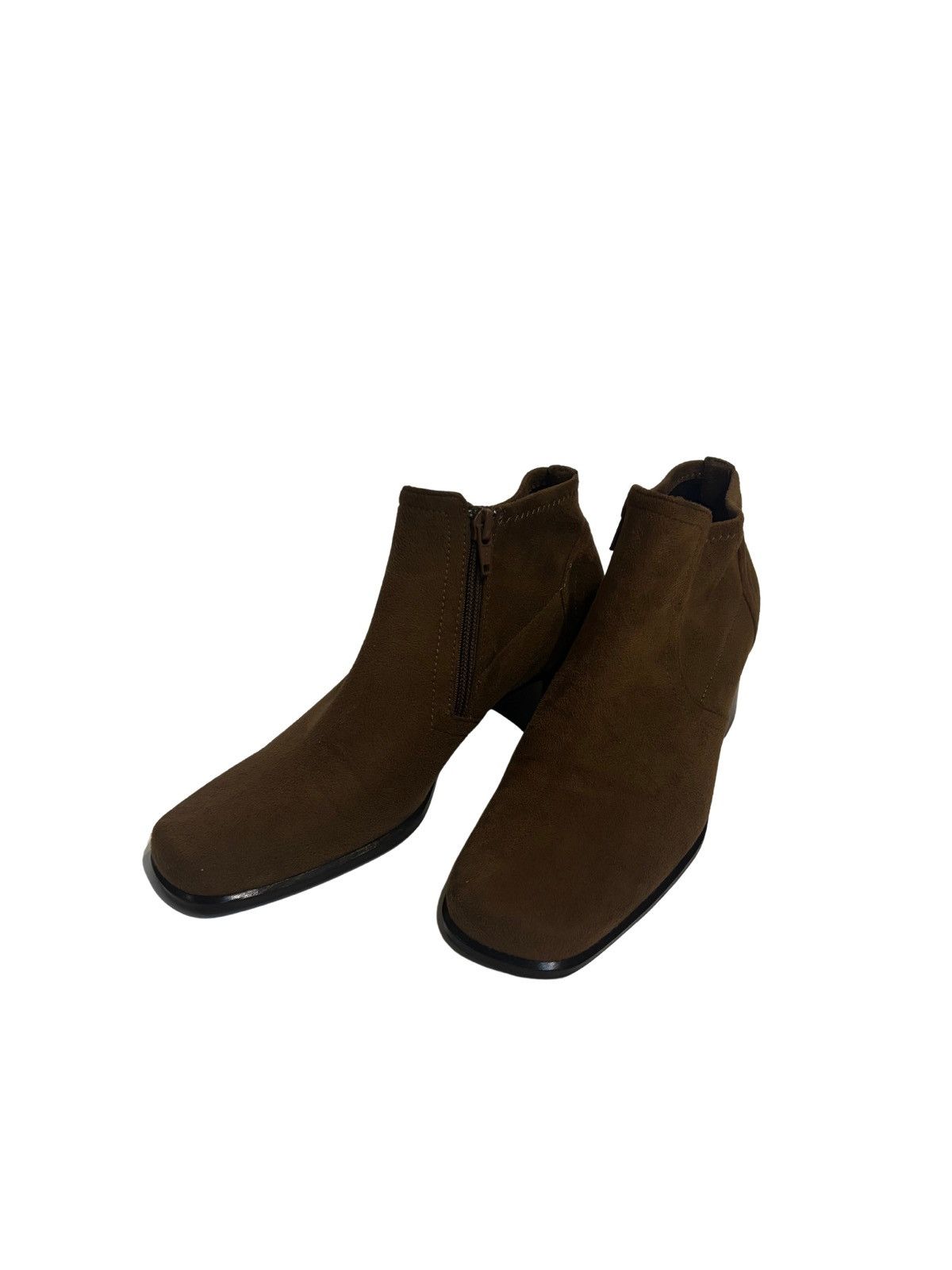 Liz Claiborne Beige suede ankle Boots.wf7011 Size US 6.5 / IT 36.5 - 1 Thumbnail