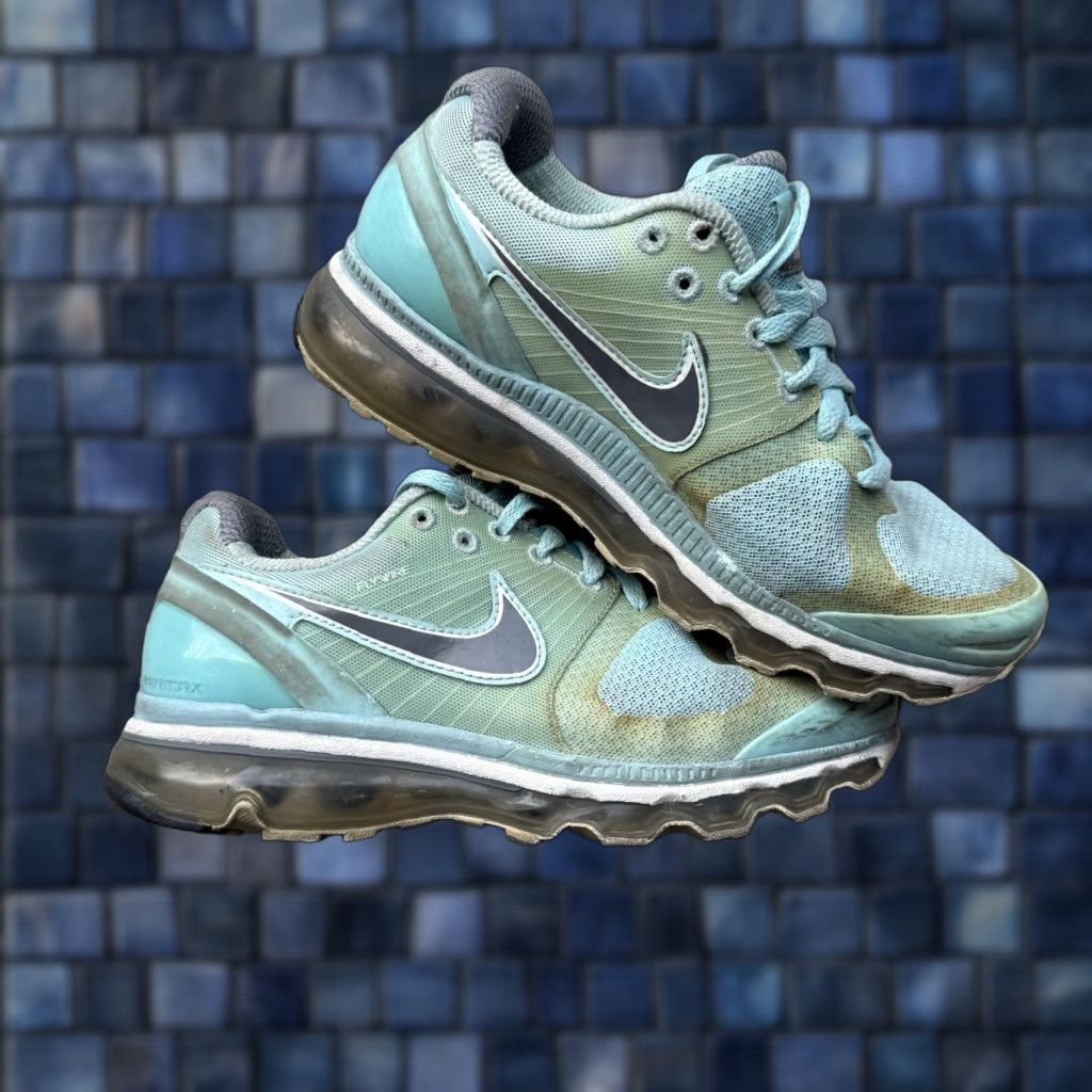 Nike Nike Air Max Flywire 386374-400 Running Sneakers Size 7 Womens Carolina Blue Shoes Shoes Nike Size US 7 / IT 37 - 1 Thumbnail