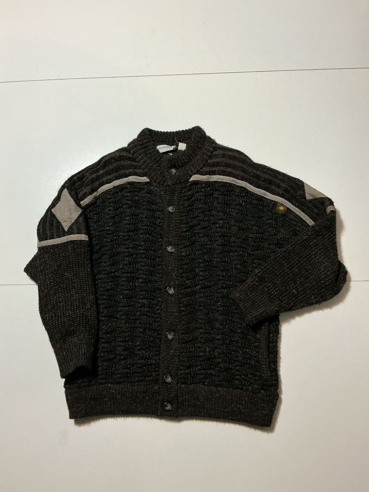 Vintage Vintage Claude Reyner Paris Chunky Knit Cardigan Sweater Size US M / EU 48-50 / 2 - 1 Thumbnail
