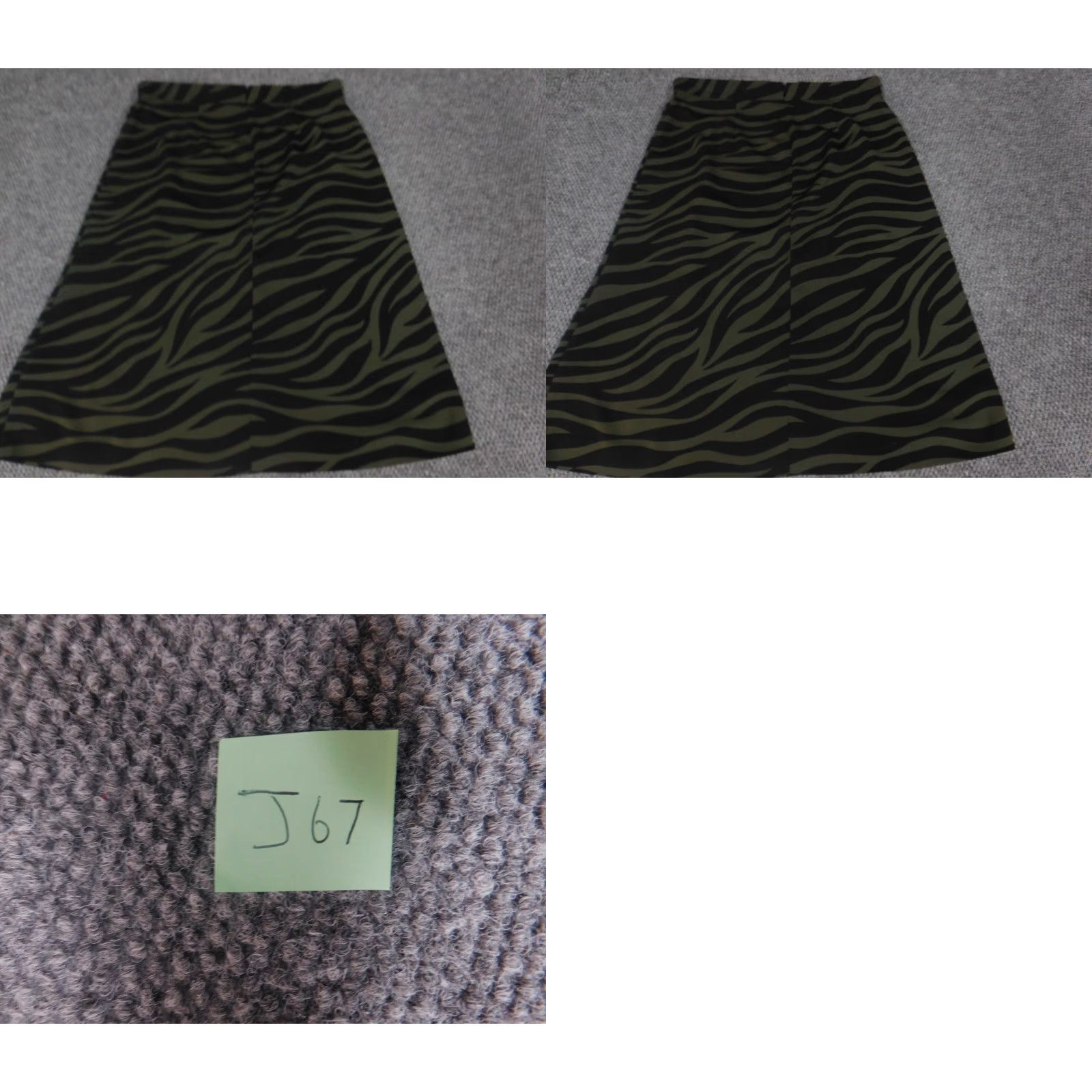 Ann Taylor Ann Taylor Skirt Womens 10 Green A-Line Knee Length Zipper Lined Knit Polyester Casual Vintage No Size 32" / US 10 / IT 46 - 8 Thumbnail
