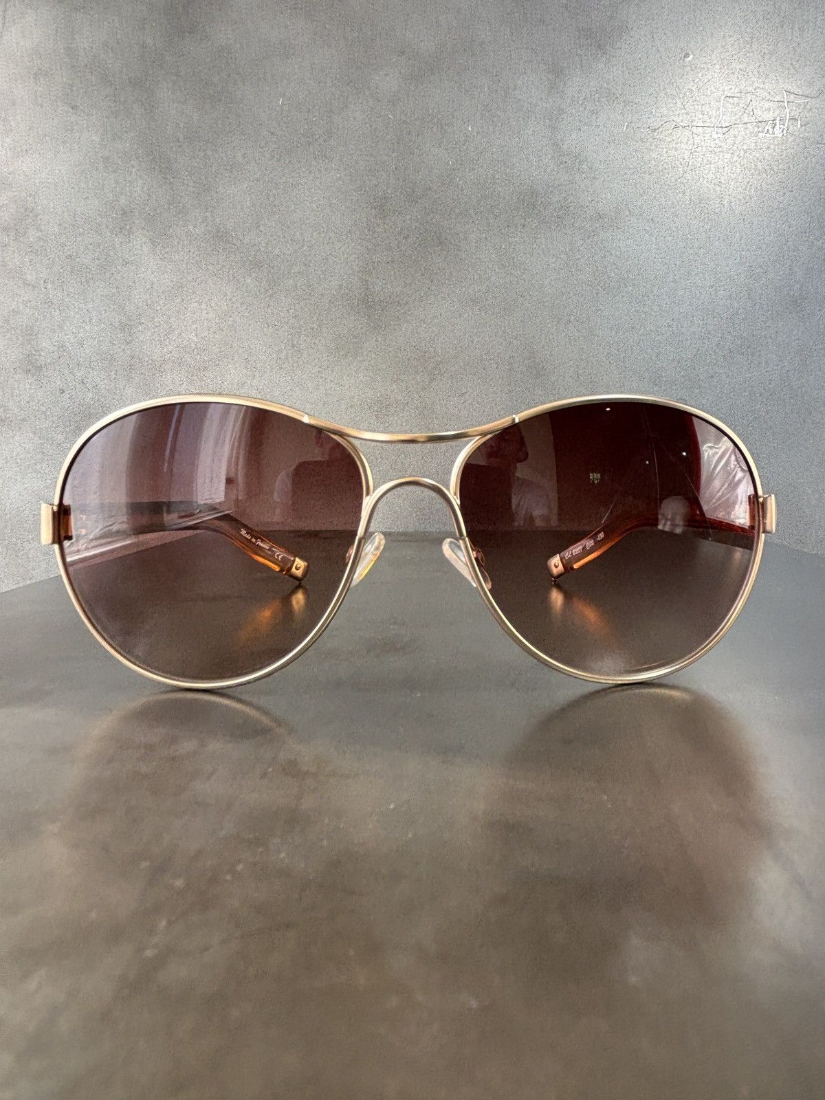 Chloe × Vintage 2000s Chloe Sunglasses Y2K Vintage Aviators LVMH Sparkle Size ONE SIZE - 6 Thumbnail