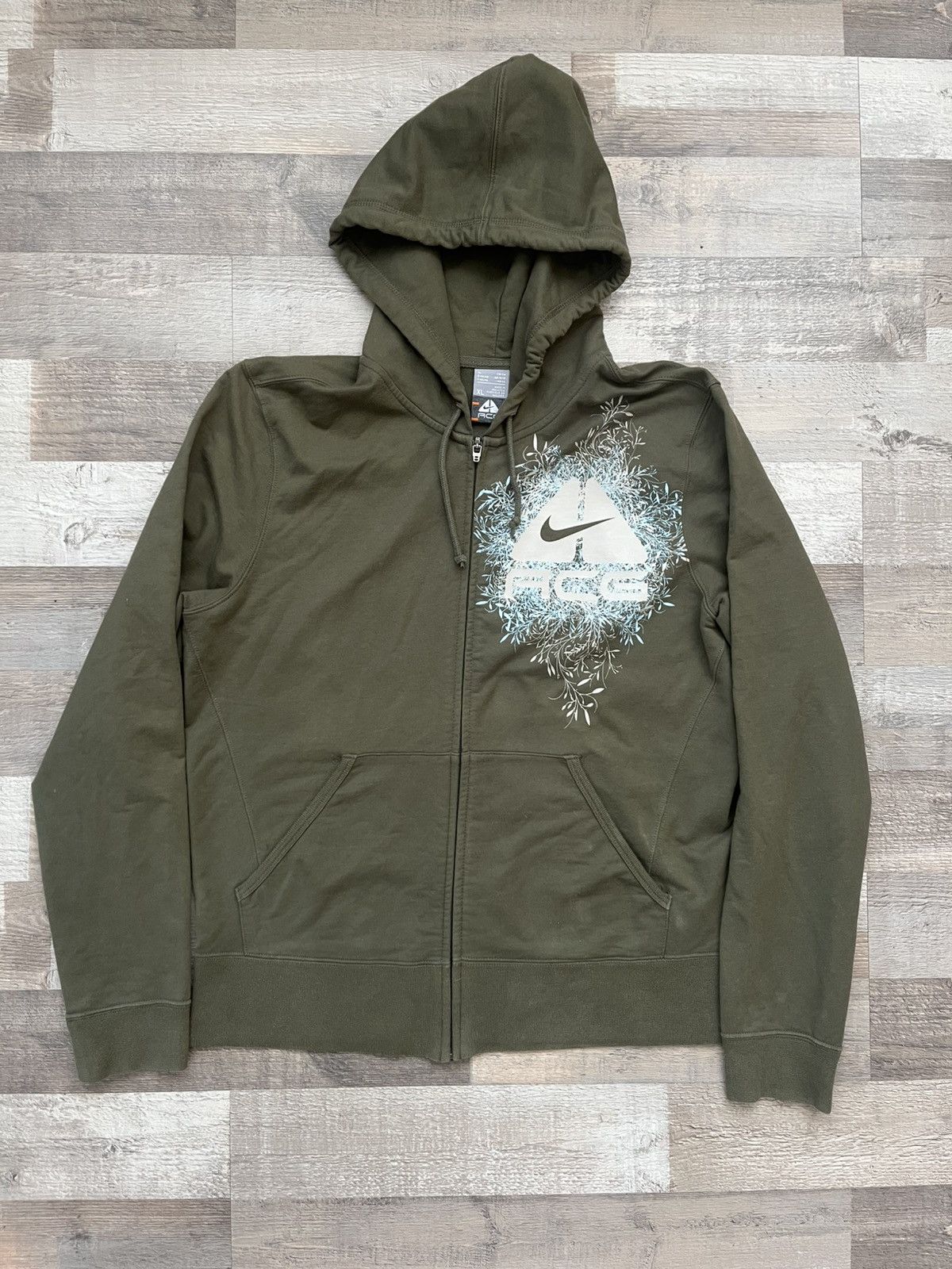 Nike Nike ACG Full Zip Hoodie Green Size US M / EU 48-50 / 2 - 1 Thumbnail