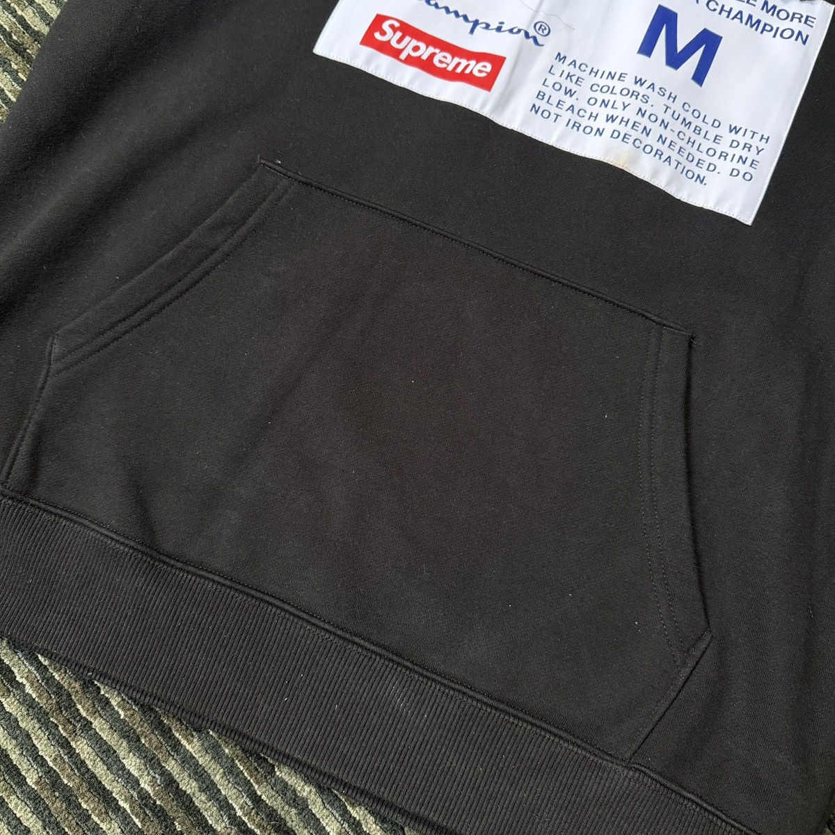 Supreme Supreme Champion Label Sweatshirt Hoodie Size US M / EU 48-50 / 2 - 3 Thumbnail