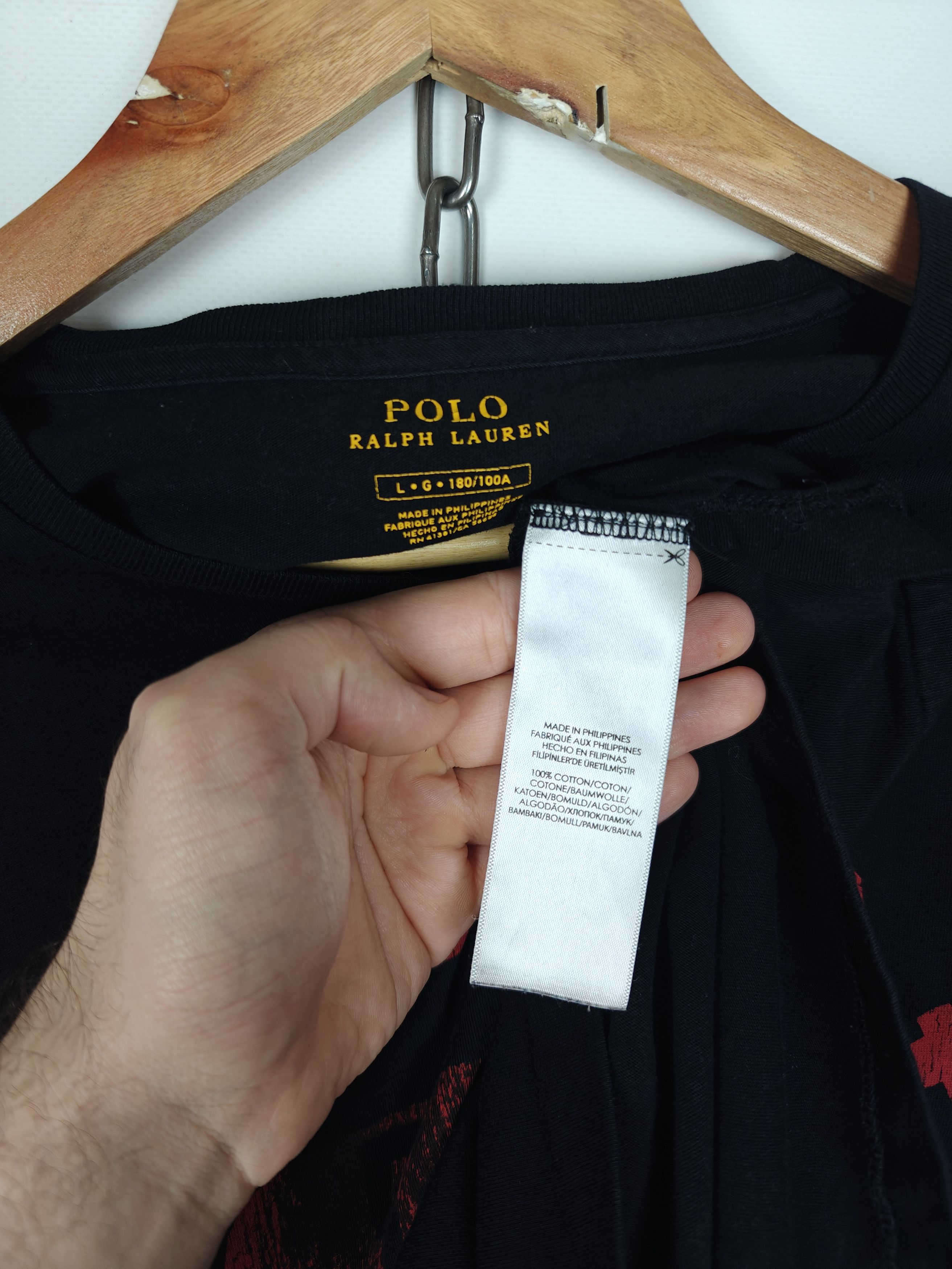 Polo Ralph Lauren Polo Ralph Lauren T-Shirt Center Logo Tee Black size L Size US L / EU 52-54 / 3 - 8 Thumbnail
